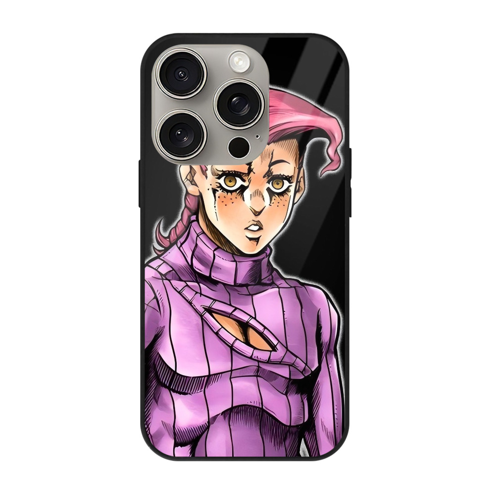 （画像用） ジョジョの奇妙な冒険 ビネガー?ドッピオ JoJo's Bizarre Adventure Vinegar Doppio 【iPhone15Pro対応】スマホケース 耐衝撃＆黄変防止 背面ガラス