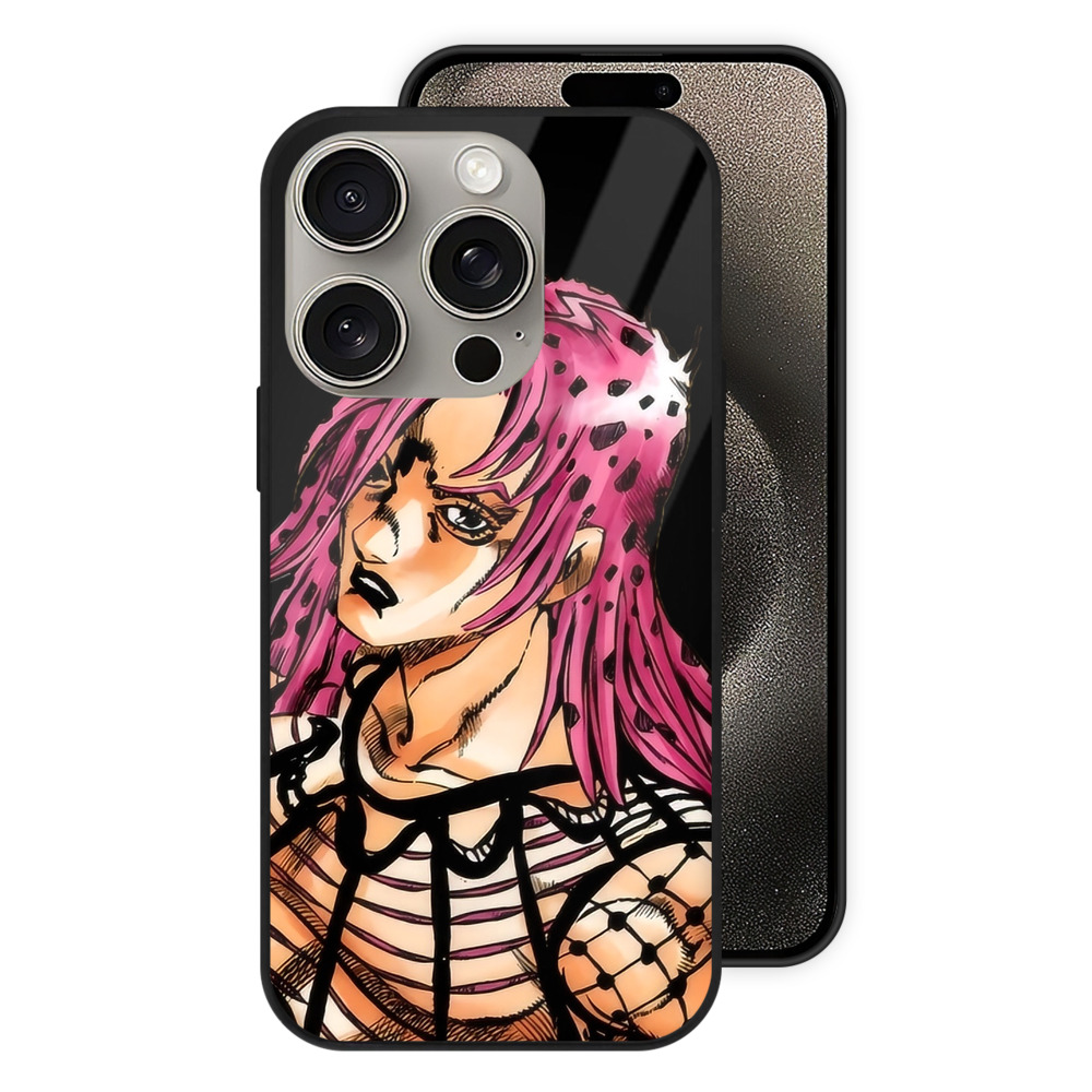 （画像用） ジョジョの奇妙な冒険 ビネガー?ドッピオ JoJo's Bizarre Adventure Vinegar Doppio 【iPhone15Pro対応】スマホケース 耐衝撃＆黄変防止 背面ガラス
