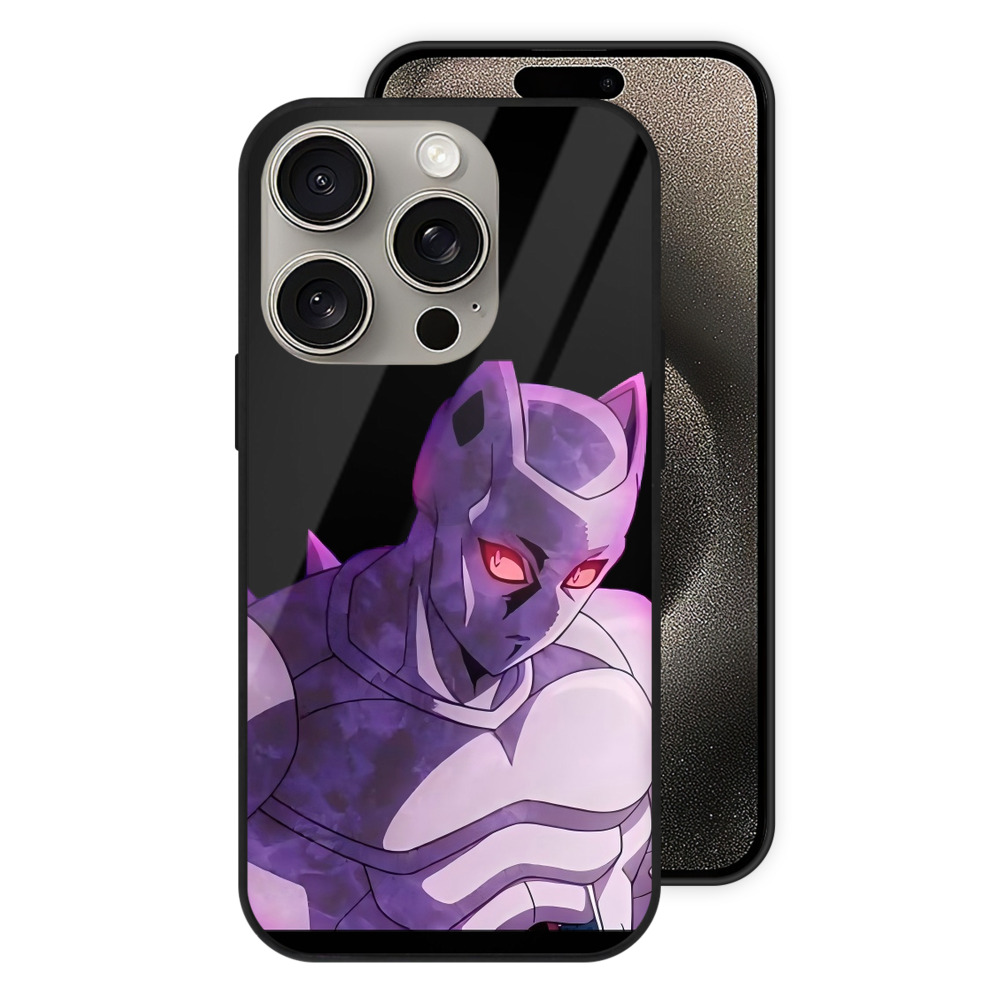 （画像用） ジョジョの奇妙な冒険 きら よしかげ JoJo's Bizarre Adventure Kira Yoshikage 【iPhone15Pro対応】スマホケース 耐衝撃＆黄変防止 背面ガラス