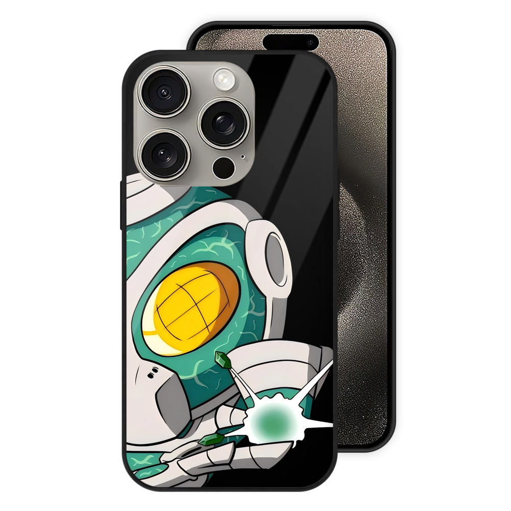 （画像用） ジョジョの奇妙な冒険 花京院 典明（かきょういん のりあき） JoJo's Bizarre Adventure Kakyoin Noriaki 【iPhone15Pro対応】スマホケース 耐衝撃＆黄変防止 背面ガラス