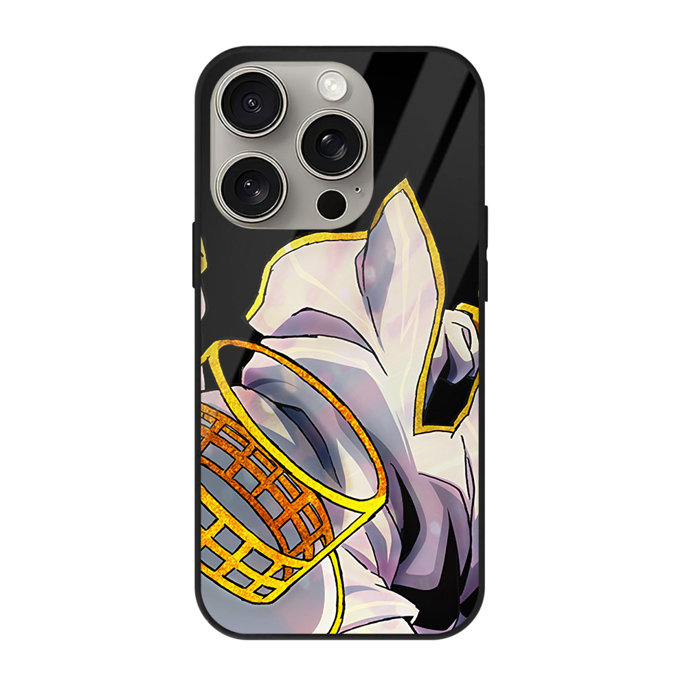 （画像用） ジョジョの奇妙な冒険 岸辺 露伴（きしべ ろはん） JoJo's Bizarre Adventure Rohan Kishibe 【iPhone15Pro対応】スマホケース 耐衝撃＆黄変防止 背面ガラス