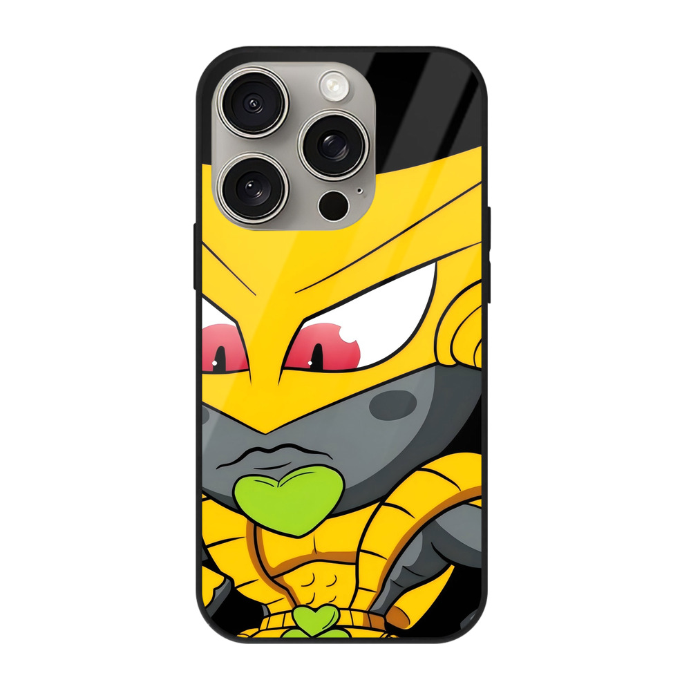 （画像用） ジョジョの奇妙な冒険 ディオ?ブランドー JoJo's Bizarre Adventure Dio Brando 【iPhone15Pro対応】スマホケース 耐衝撃＆黄変防止 背面ガラス