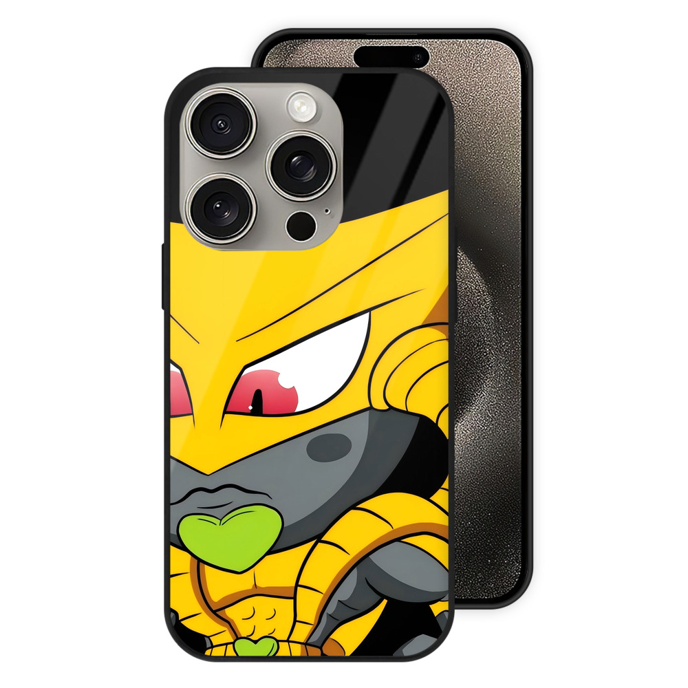 （画像用） ジョジョの奇妙な冒険 ディオ?ブランドー JoJo's Bizarre Adventure Dio Brando 【iPhone15Pro対応】スマホケース 耐衝撃＆黄変防止 背面ガラス