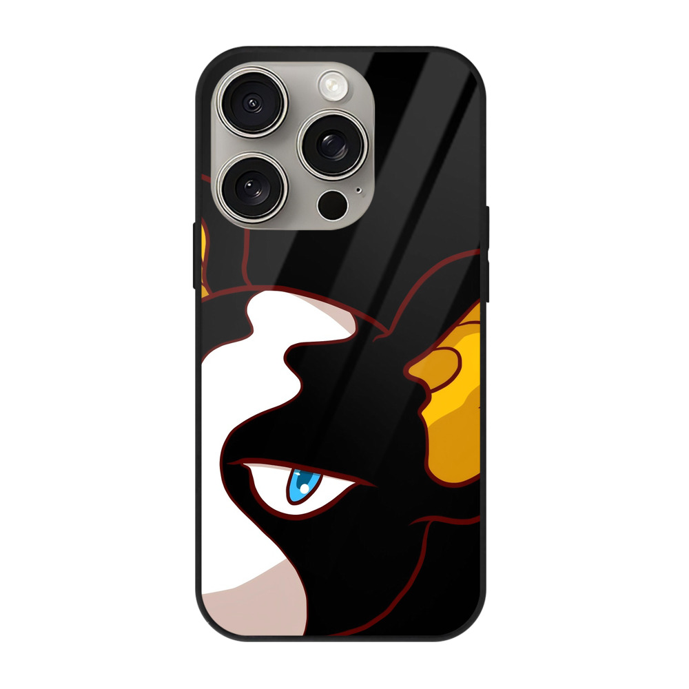 （画像用） ジョジョの奇妙な冒険 イギー JoJo's Bizarre Adventure Iggy 【iPhone15Pro対応】スマホケース 耐衝撃＆黄変防止 背面ガラス
