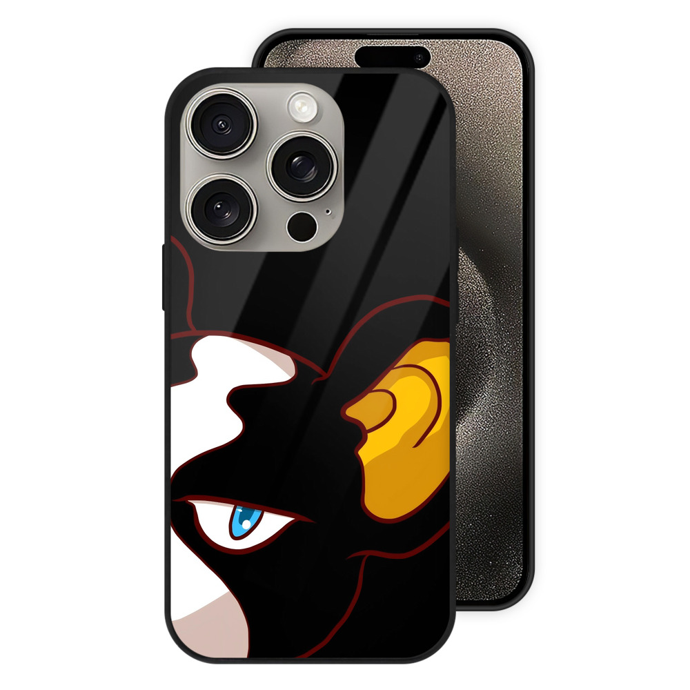（画像用） ジョジョの奇妙な冒険 イギー JoJo's Bizarre Adventure Iggy 【iPhone15Pro対応】スマホケース 耐衝撃＆黄変防止 背面ガラス
