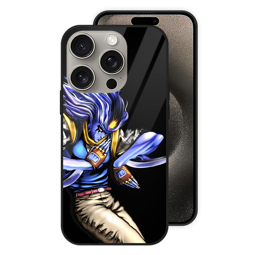（画像用） ジョジョの奇妙な冒険 JoJo's Bizarre Adventure 【iPhone15Pro対応】スマホケース 耐衝撃＆黄変防止 背面ガラス