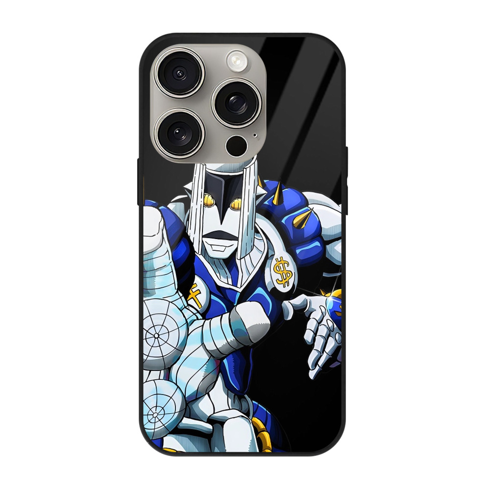 （画像用） ジョジョの奇妙な冒険 虹村億泰 にじむら おくやす JoJo's Bizarre Adventure Nijimura Okuyasu 【iPhone15Pro対応】スマホケース 耐衝撃＆黄変防止 背面ガラス