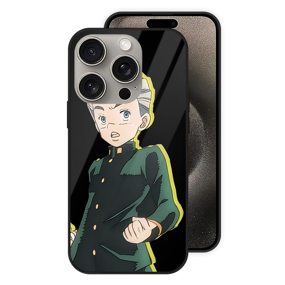 （画像用） ジョジョの奇妙な冒険 広瀨康一 JoJo's Bizarre Adventure Hirose Koichi 【iPhone15Pro対応】スマホケース 耐衝撃＆黄変防止 背面ガラス