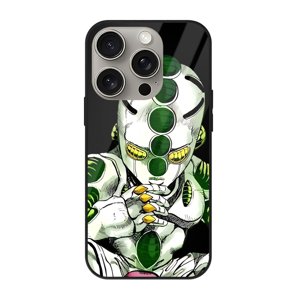 （画像用） ジョジョの奇妙な冒険 広瀨康一 JoJo's Bizarre Adventure Hirose Koichi 【iPhone15Pro対応】スマホケース 耐衝撃＆黄変防止 背面ガラス