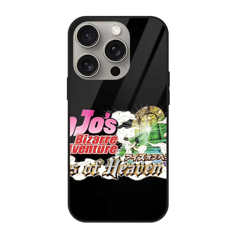 （画像用） ジョジョの奇妙な冒険 JoJo's Bizarre Adventure 【iPhone15Pro対応】スマホケース 耐衝撃＆黄変防止 背面ガラス