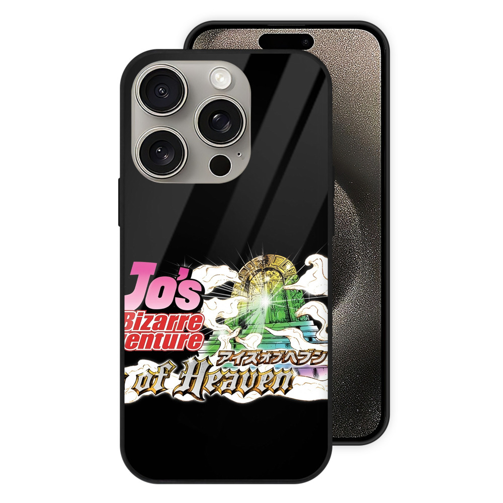 （画像用） ジョジョの奇妙な冒険 JoJo's Bizarre Adventure 【iPhone15Pro対応】スマホケース 耐衝撃＆黄変防止 背面ガラス