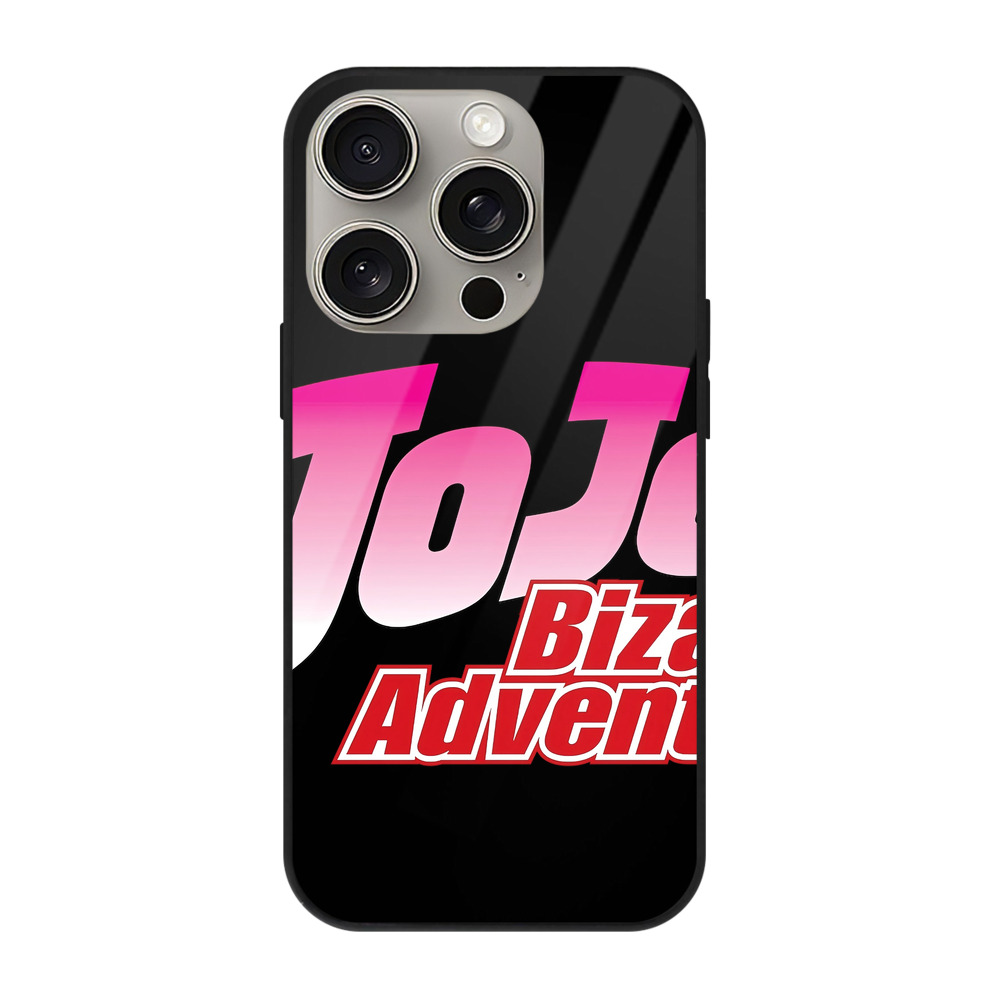（画像用） ジョジョの奇妙な冒険 JoJo's Bizarre Adventure 【iPhone15Pro対応】スマホケース 耐衝撃＆黄変防止 背面ガラス
