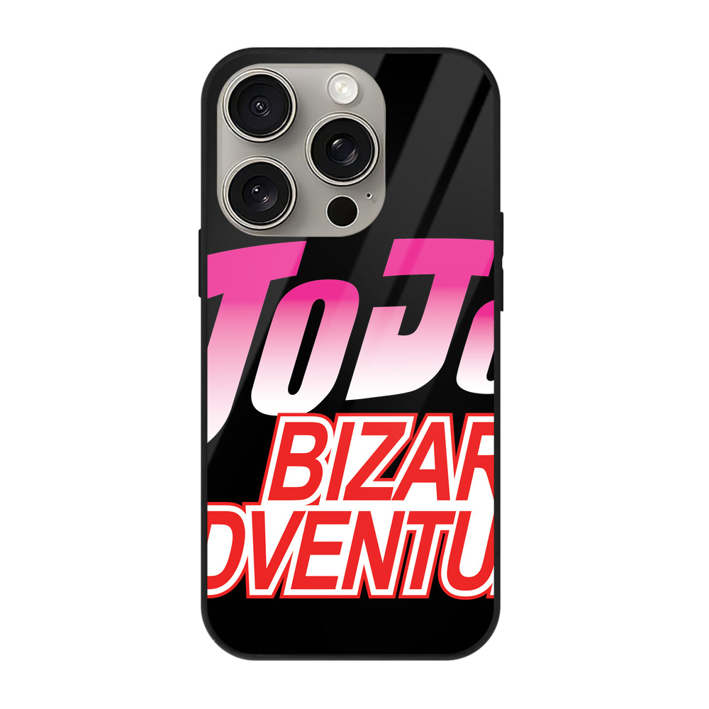 （画像用） ジョジョの奇妙な冒険 JoJo's Bizarre Adventure 【iPhone15Pro対応】スマホケース 耐衝撃＆黄変防止 背面ガラス
