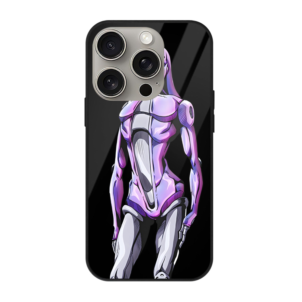 （画像用） ジョジョの奇妙な冒険 JoJo's Bizarre Adventure 【iPhone15Pro対応】スマホケース 耐衝撃＆黄変防止 背面ガラス