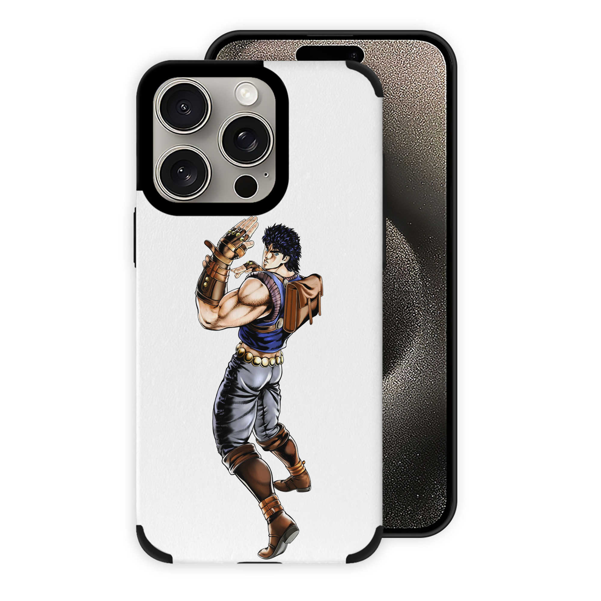 （画像用） ジョジョの奇妙な冒険 /ジョナサン?ジョースター JoJo's Bizarre Adventure Jonathan Joestar 【iPhone15ProMax対応】 PUレザー スマホケース 耐衝撃＆黄変防止