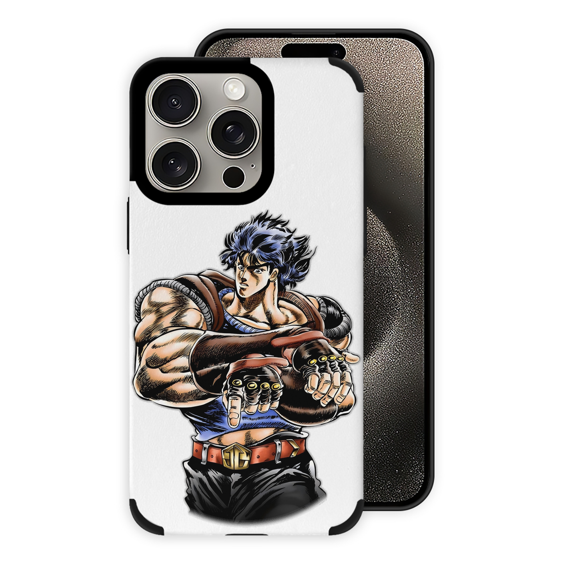 （画像用） ジョジョの奇妙な冒険 /ジョナサン?ジョースター JoJo's Bizarre Adventure Jonathan Joestar 【iPhone15ProMax対応】 PUレザー スマホケース 耐衝撃＆黄変防止