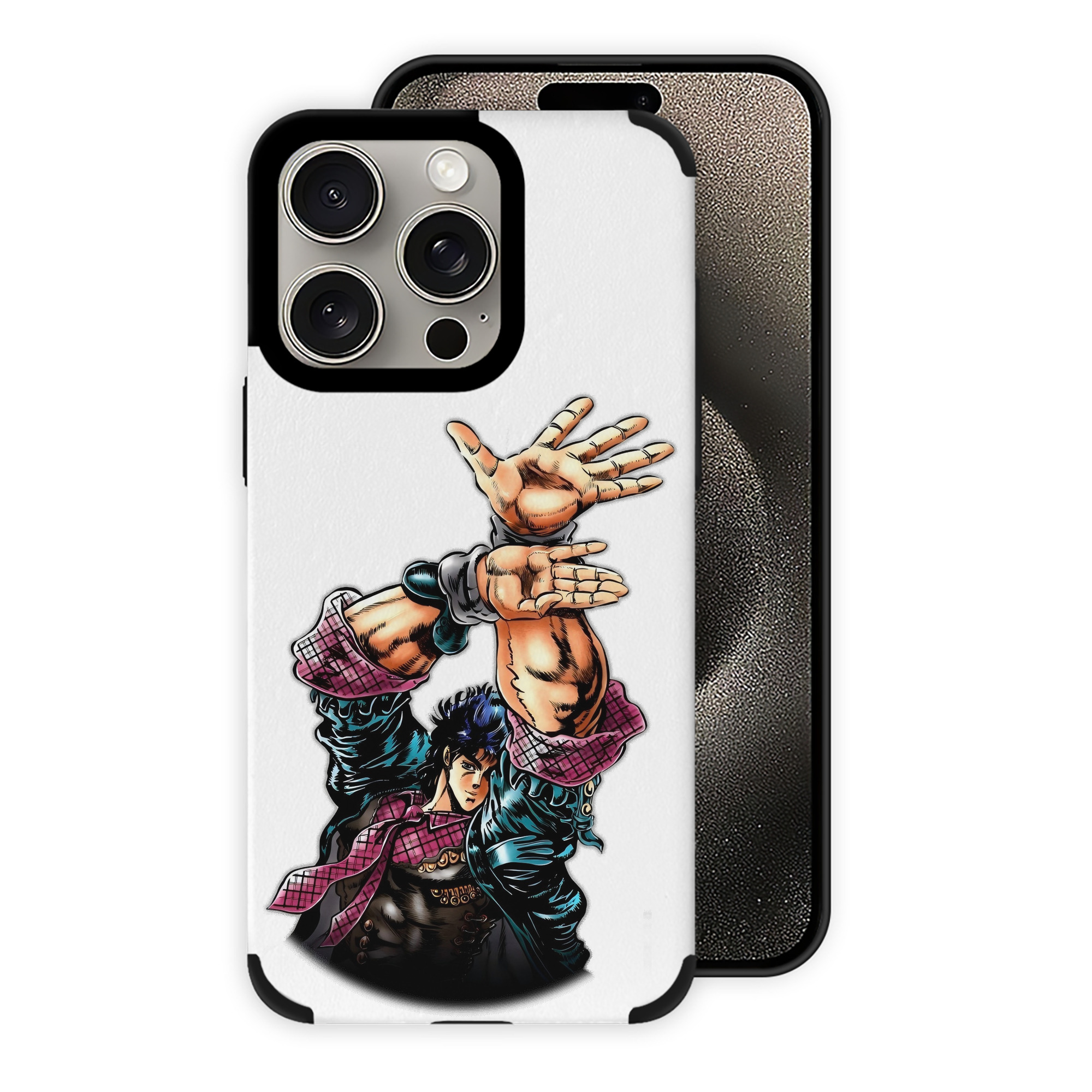 （画像用） ジョジョの奇妙な冒険 /ジョナサン?ジョースター JoJo's Bizarre Adventure Jonathan Joestar 【iPhone15ProMax対応】 PUレザー スマホケース 耐衝撃＆黄変防止