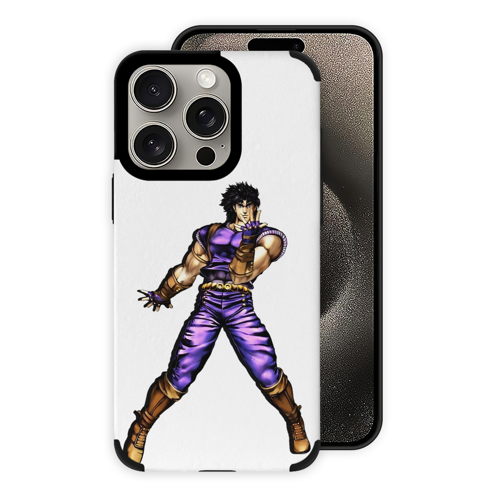 （画像用） ジョジョの奇妙な冒険 /ジョナサン?ジョースター JoJo's Bizarre Adventure Jonathan Joestar 【iPhone15ProMax対応】 PUレザー スマホケース 耐衝撃＆黄変防止