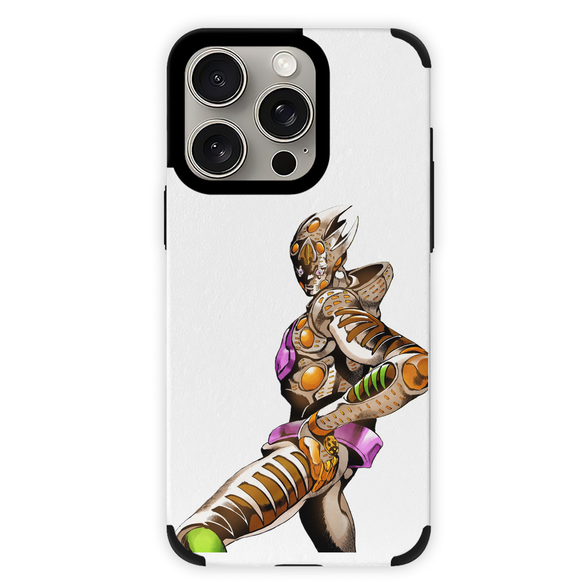 （画像用） ジョジョの奇妙な冒険 ジョルノ?ジョバァーナ JoJo's Bizarre Adventure Giorno Giovanna 【iPhone15ProMax対応】 PUレザー スマホケース 耐衝撃＆黄変防止