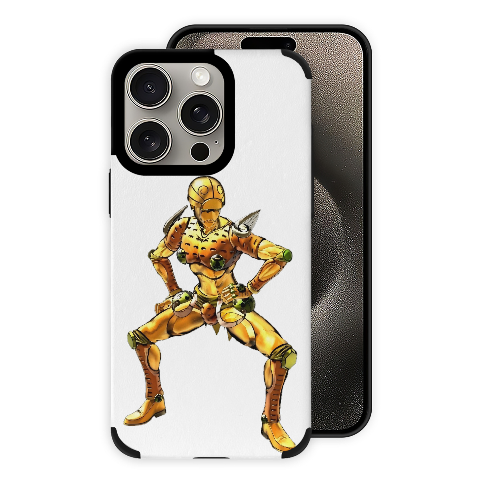 （画像用） ジョジョの奇妙な冒険 ジョルノ?ジョバァーナ JoJo's Bizarre Adventure Giorno Giovanna 【iPhone15ProMax対応】 PUレザー スマホケース 耐衝撃＆黄変防止