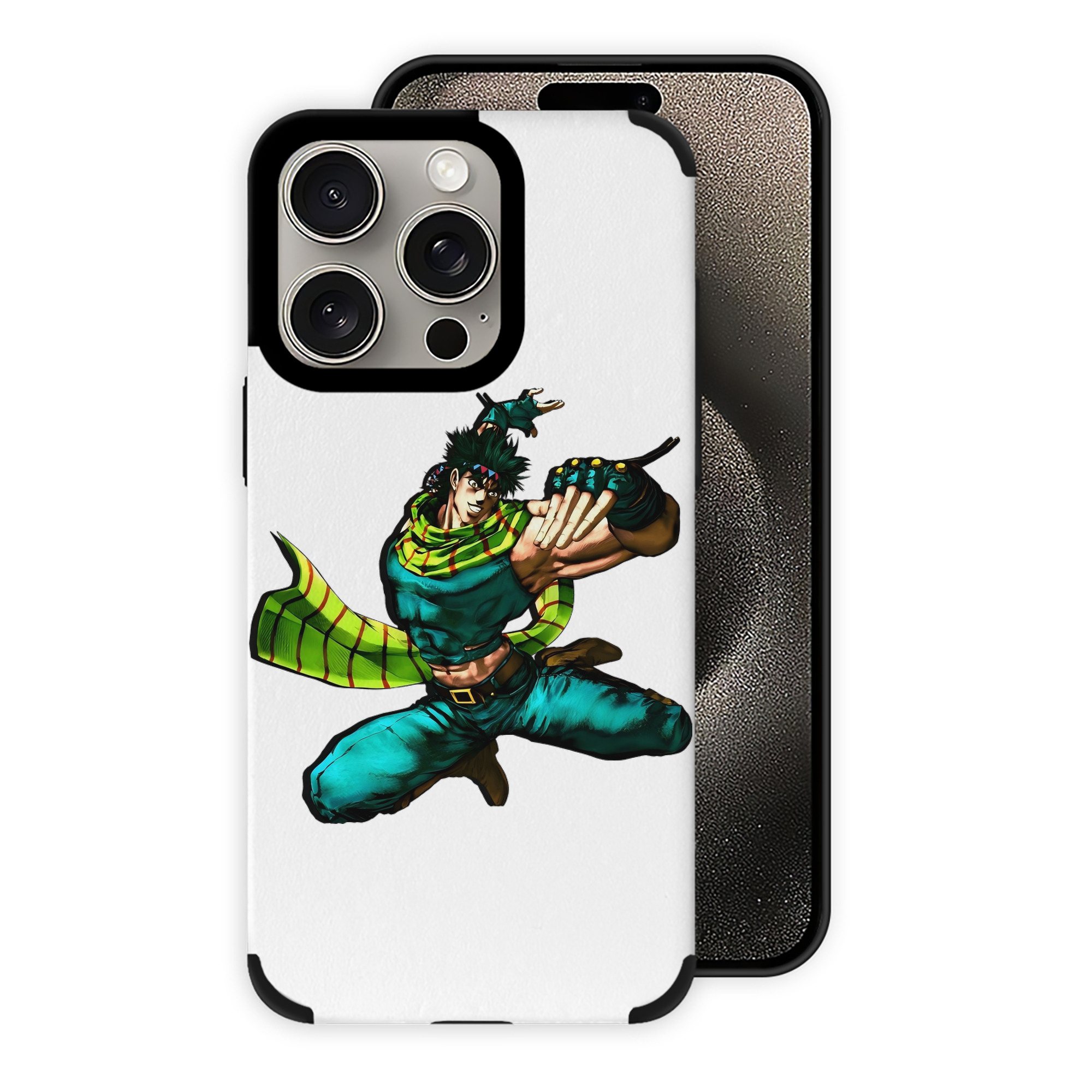 （画像用） ジョジョの奇妙な冒険 ジョセフ?ジョースター JoJo's Bizarre Adventure Joseph Joestar 【iPhone15ProMax対応】 PUレザー スマホケース 耐衝撃＆黄変防止