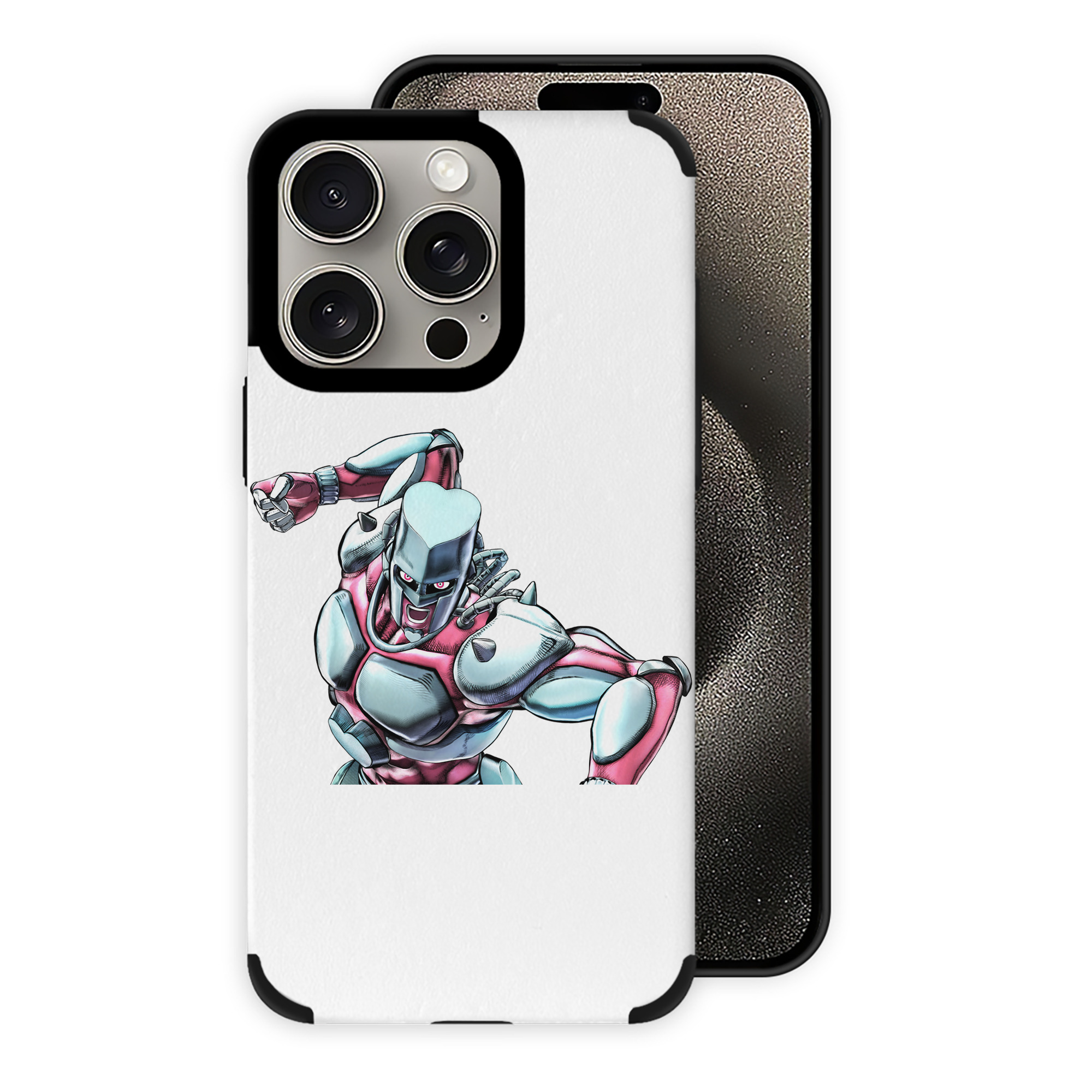 （画像用） ジョジョの奇妙な冒険 ひがしかた じょうすけ JoJo's Bizarre Adventure Higashikata Josuke 【iPhone15ProMax対応】 PUレザー スマホケース 耐衝撃＆黄変防止