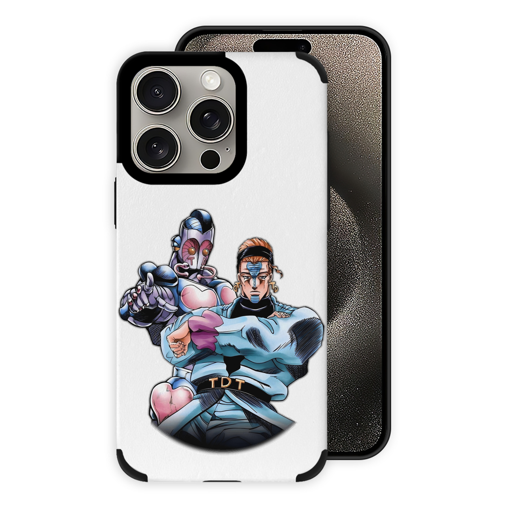 （画像用） ジョジョの奇妙な冒険 ひがしかた じょうすけ JoJo's Bizarre Adventure Higashikata Josuke 【iPhone15ProMax対応】 PUレザー スマホケース 耐衝撃＆黄変防止