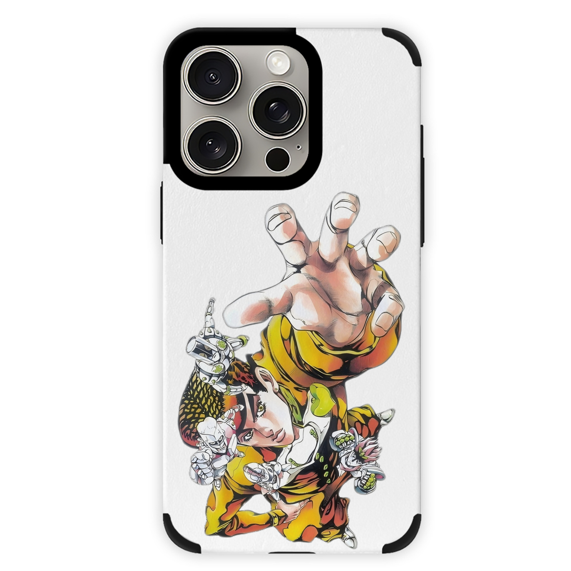 （画像用） ジョジョの奇妙な冒険 ひがしかた じょうすけ JoJo's Bizarre Adventure Higashikata Josuke 【iPhone15ProMax対応】 PUレザー スマホケース 耐衝撃＆黄変防止