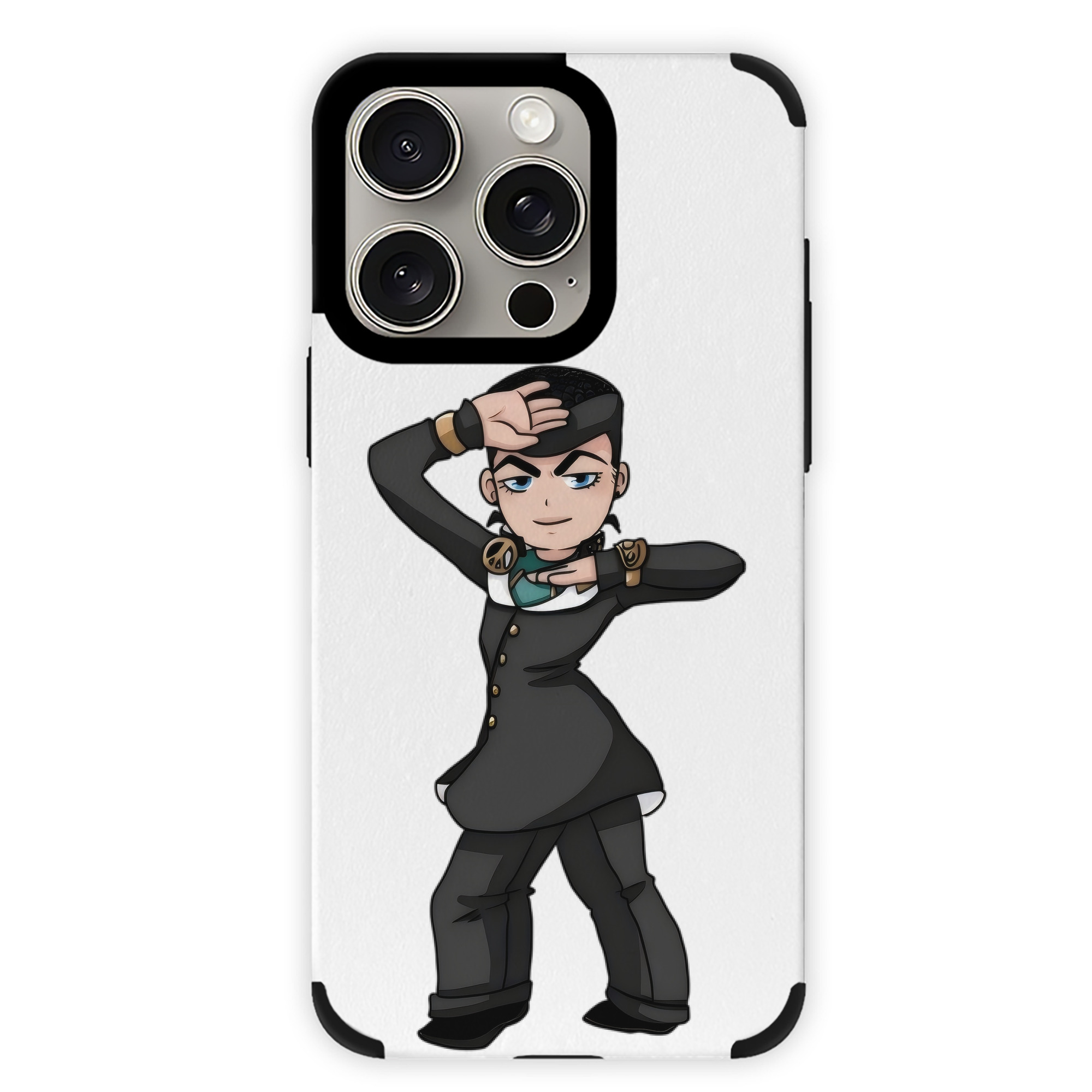 （画像用） ジョジョの奇妙な冒険 ひがしかた じょうすけ JoJo's Bizarre Adventure Higashikata Josuke 【iPhone15ProMax対応】 PUレザー スマホケース 耐衝撃＆黄変防止