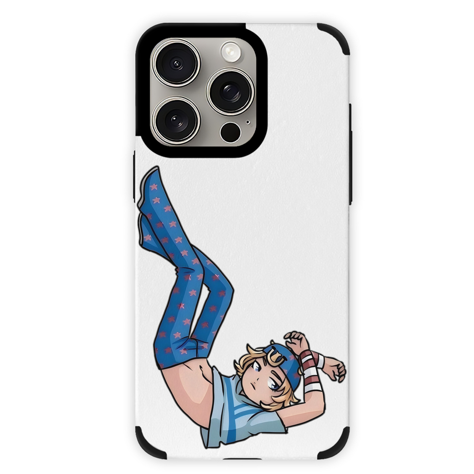 （画像用） ジョジョの奇妙な冒険 グイード?ミスタ JoJo's Bizarre Adventure Guido Mista 【iPhone15ProMax対応】 PUレザー スマホケース 耐衝撃＆黄変防止