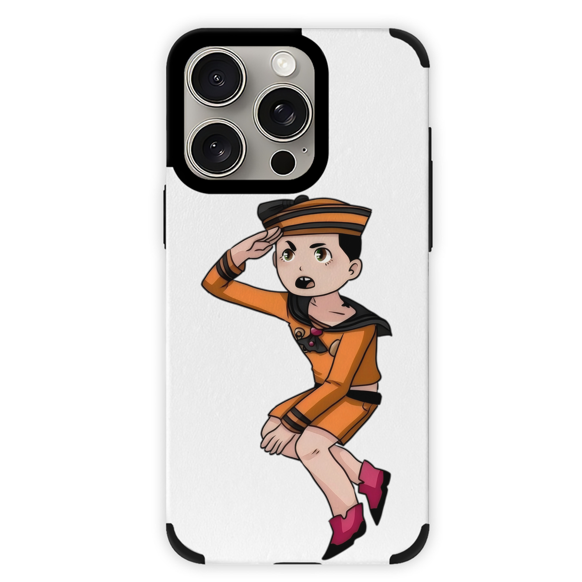 （画像用） ジョジョの奇妙な冒険 東方定助 JoJo's Bizarre Adventure Higashikata Josuke 【iPhone15ProMax対応】 PUレザー スマホケース 耐衝撃＆黄変防止