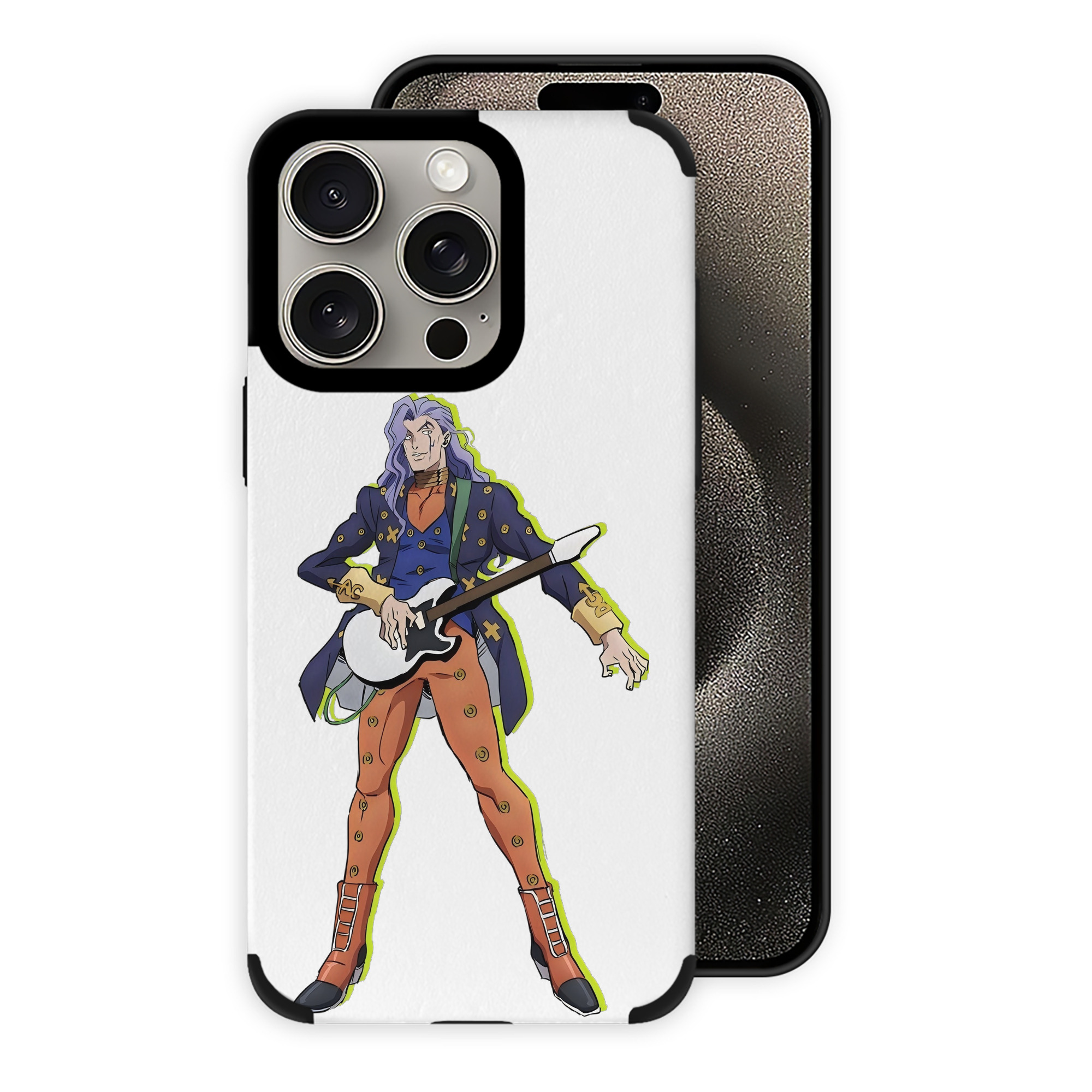 （画像用） ジョジョの奇妙な冒険 おといし あきら JoJo's Bizarre Adventure Akira Otoishi 【iPhone15ProMax対応】 PUレザー スマホケース 耐衝撃＆黄変防止