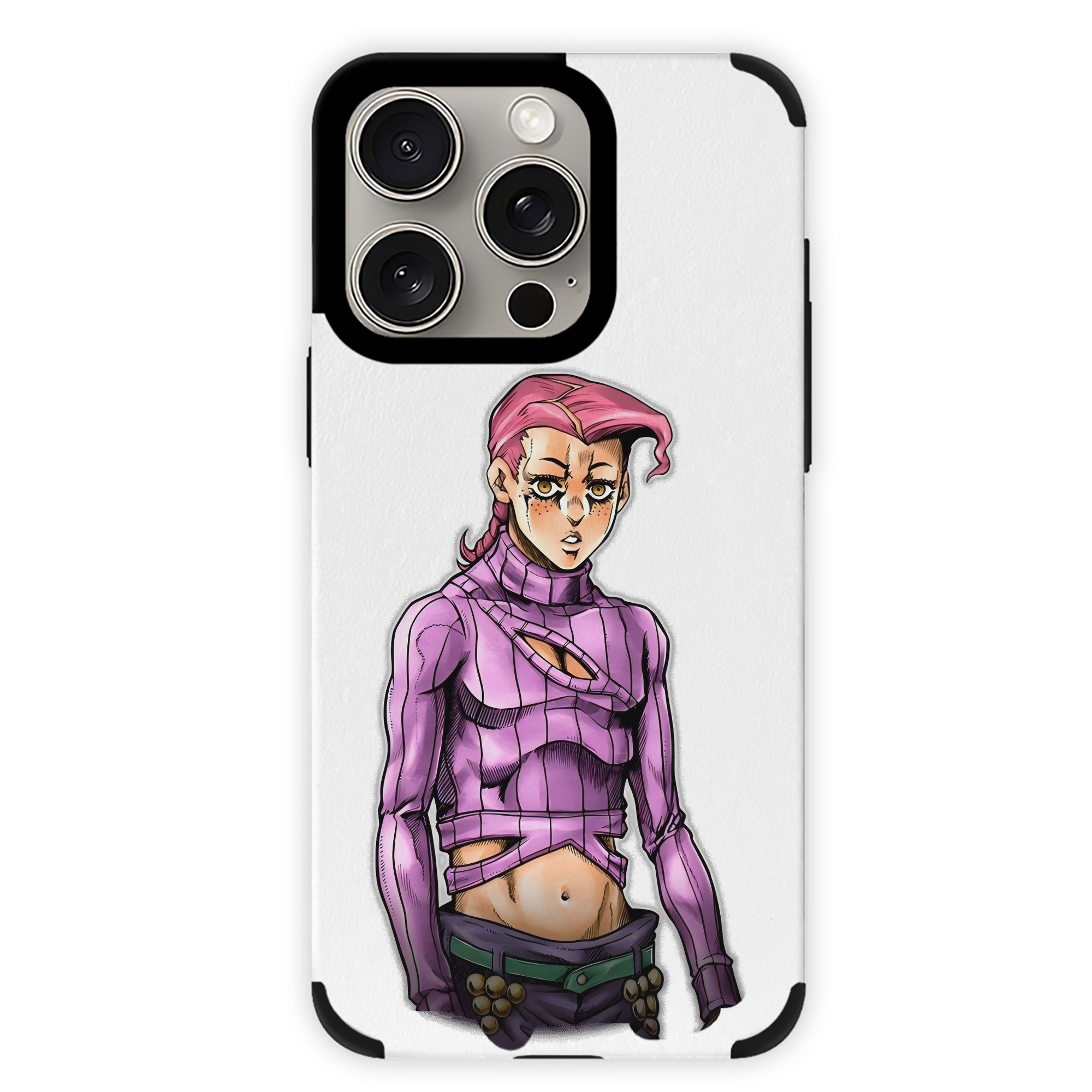 （画像用） ジョジョの奇妙な冒険 ビネガー?ドッピオ JoJo's Bizarre Adventure Vinegar Doppio 【iPhone15ProMax対応】 PUレザー スマホケース 耐衝撃＆黄変防止
