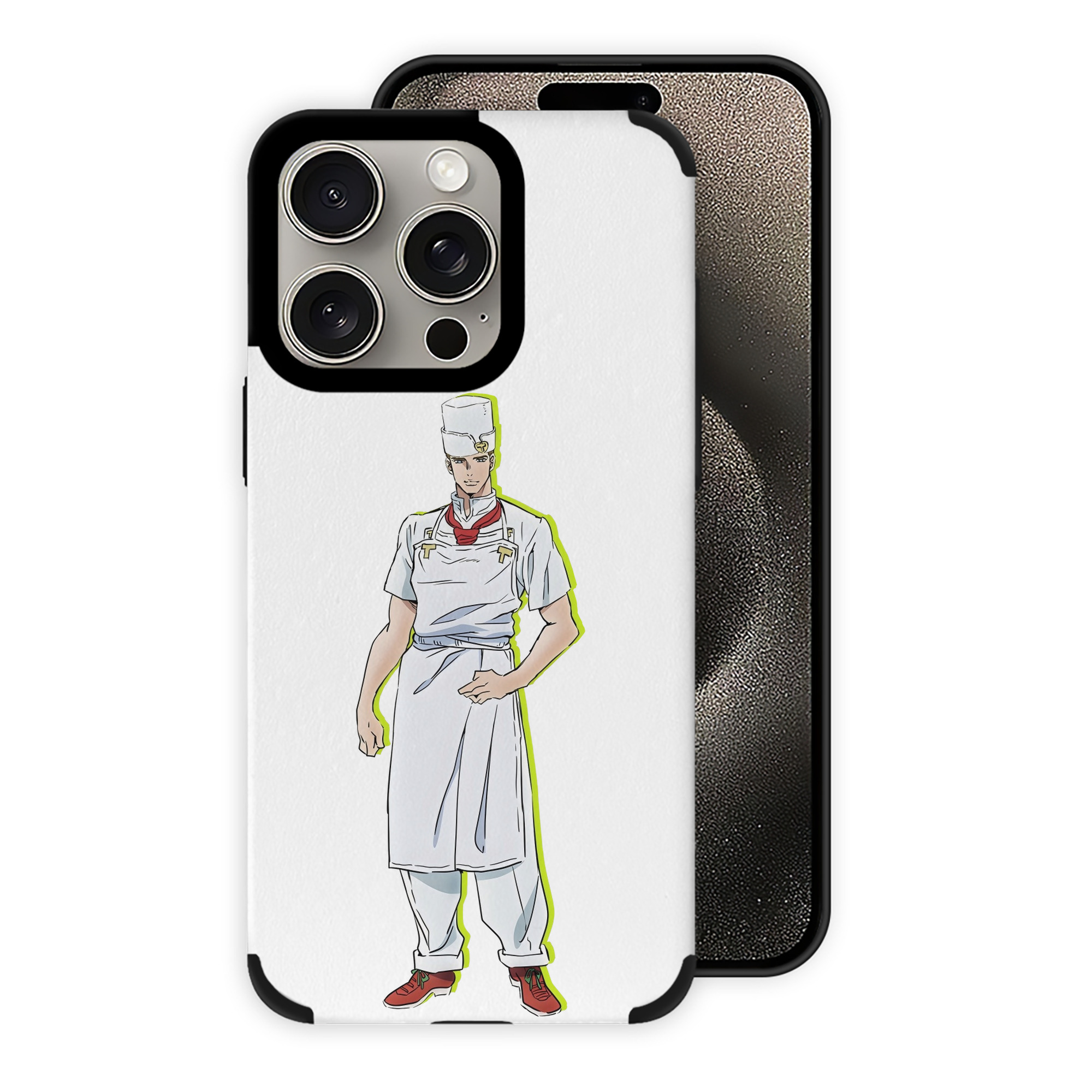 （画像用） ジョジョの奇妙な冒険 Tonio Trussardi JoJo's Bizarre Adventure トニオ?トラッサルディ 【iPhone15ProMax対応】 PUレザー スマホケース 耐衝撃＆黄変防止