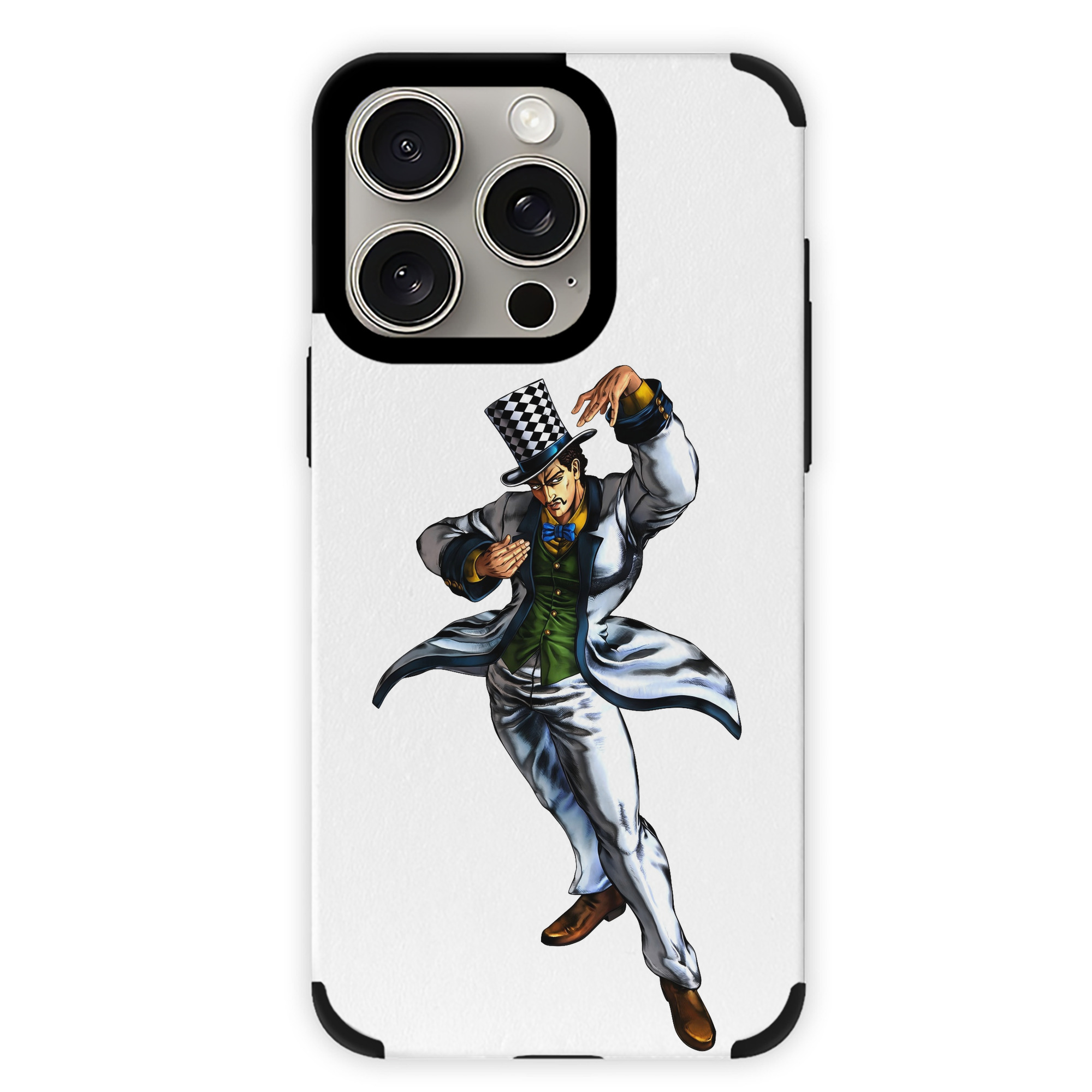 （画像用） ジョジョの奇妙な冒険 ウィル?アントニオ?ツェペリ JoJo's Bizarre Adventure Will Anthonio Zeppeli 【iPhone15ProMax対応】 PUレザー スマホケース 耐衝撃＆黄変防止