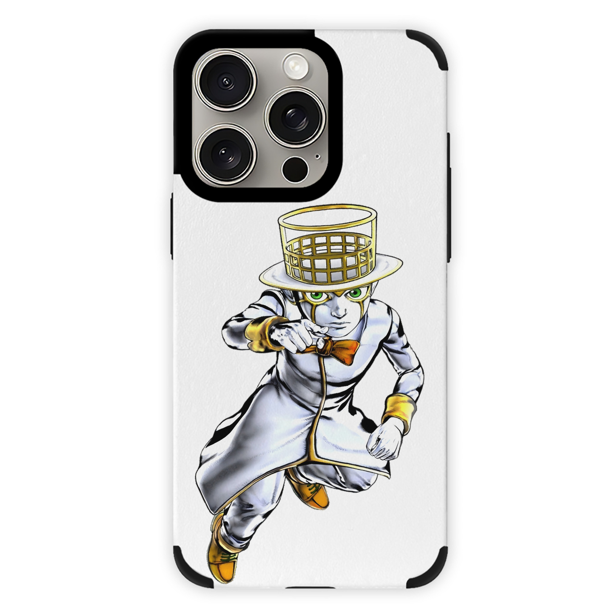 （画像用） ジョジョの奇妙な冒険 岸辺 露伴（きしべ ろはん） JoJo's Bizarre Adventure Rohan Kishibe 【iPhone15ProMax対応】 PUレザー スマホケース 耐衝撃＆黄変防止