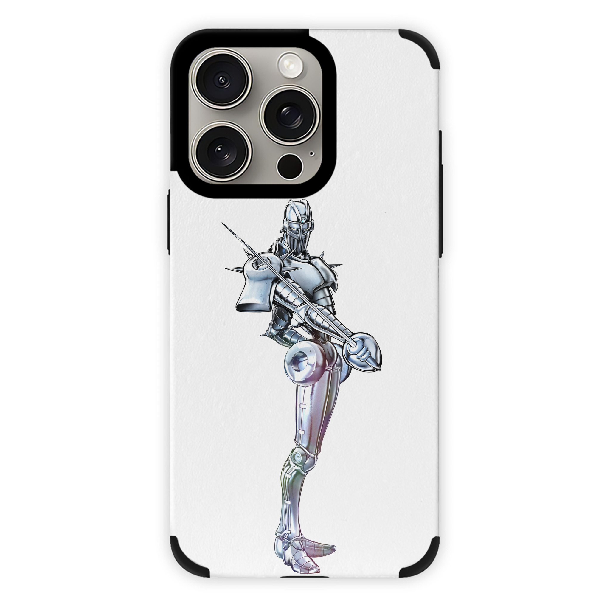 （画像用） ジョジョの奇妙な冒険 ジャン＝ピエール?ポルナレフ JoJo's Bizarre Adventure Jan Pierre Polnareff 【iPhone15ProMax対応】 PUレザー スマホケース 耐衝撃＆黄変防止