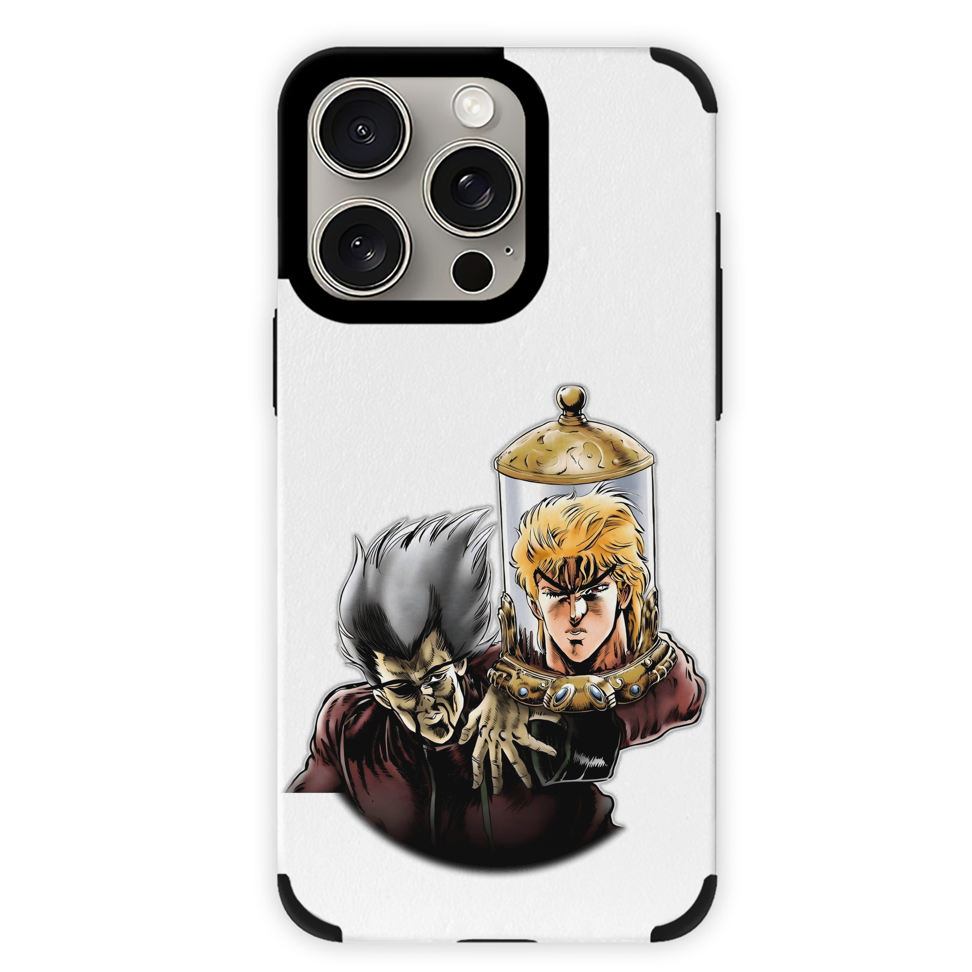 （画像用） ジョジョの奇妙な冒険 ディオ?ブランドー JoJo's Bizarre Adventure Dio Brando 【iPhone15ProMax対応】 PUレザー スマホケース 耐衝撃＆黄変防止
