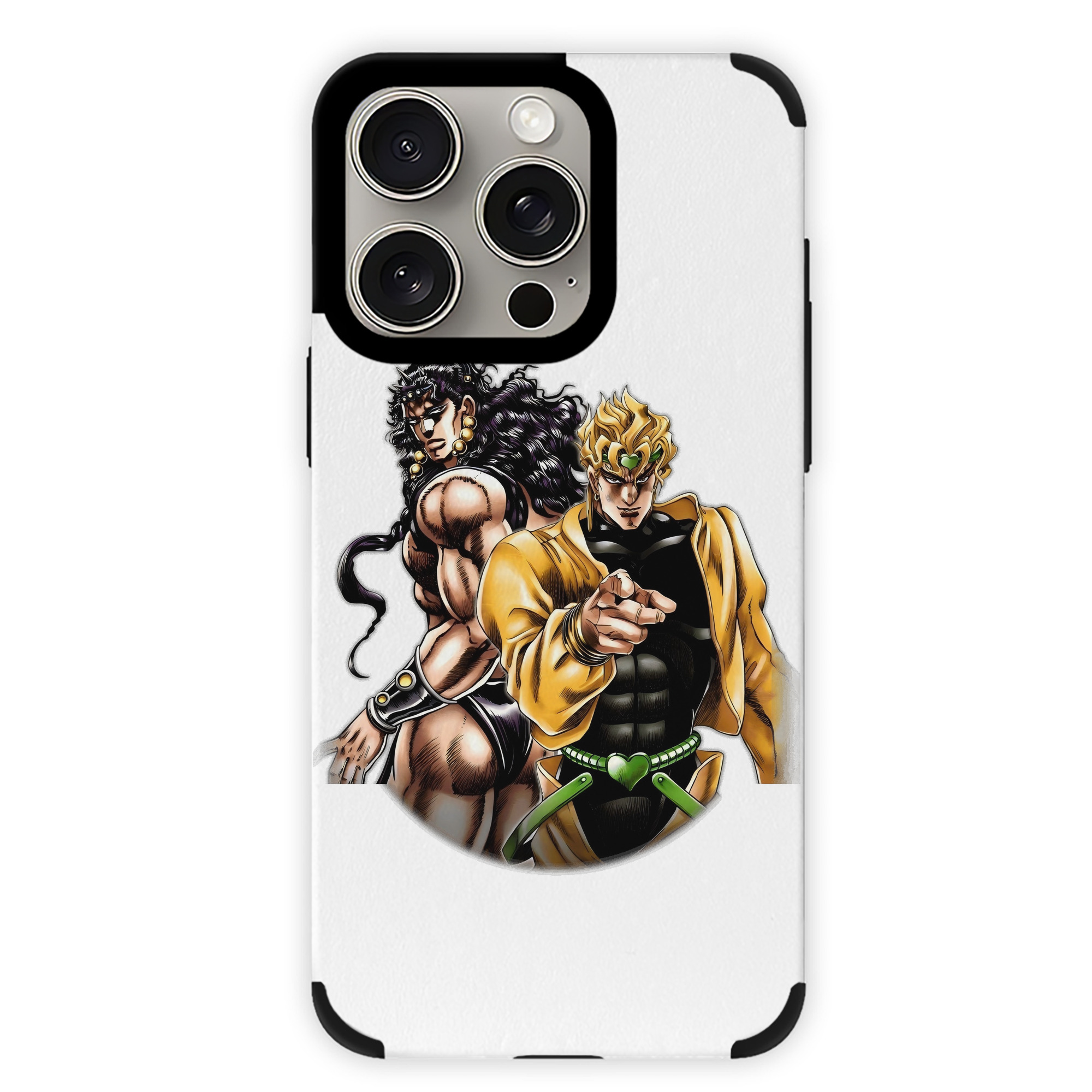 （画像用） ジョジョの奇妙な冒険 ディオ?ブランドー JoJo's Bizarre Adventure Dio Brando 【iPhone15ProMax対応】 PUレザー スマホケース 耐衝撃＆黄変防止