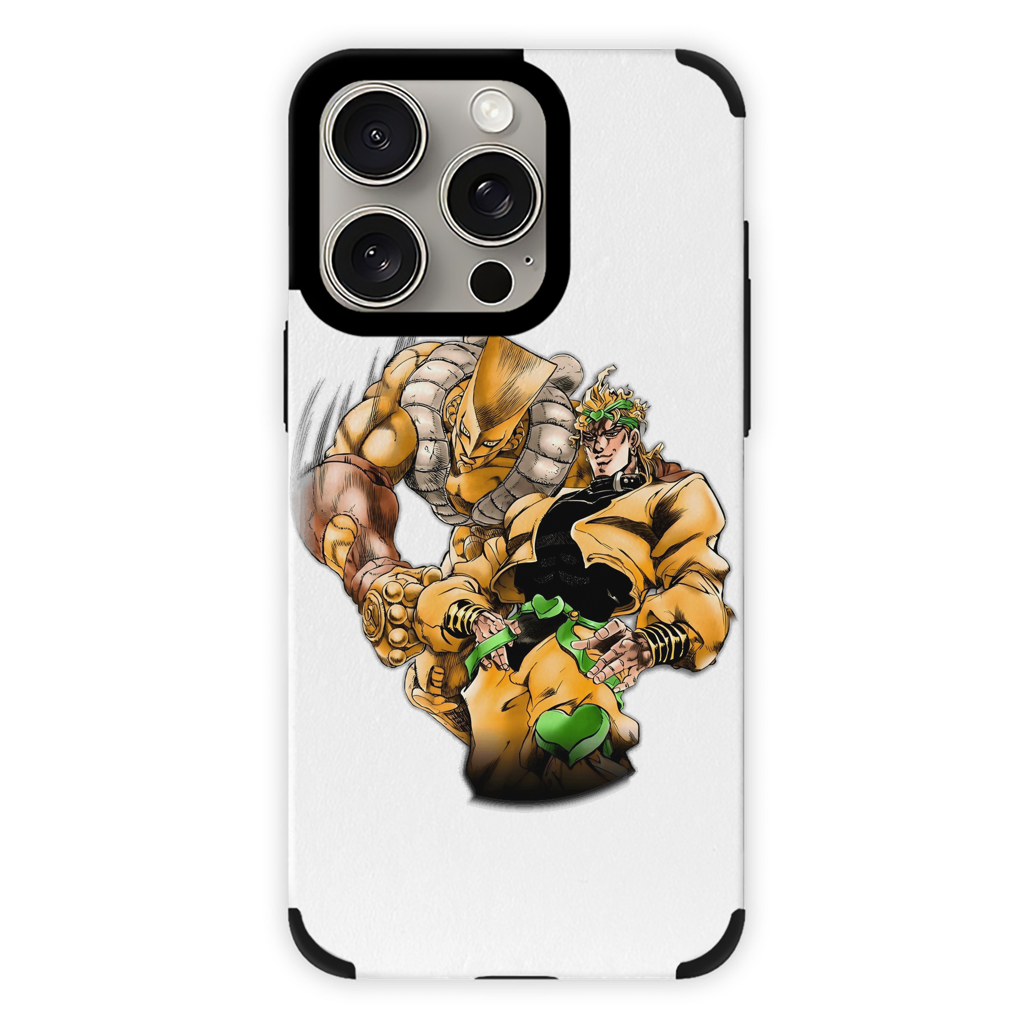 （画像用） ジョジョの奇妙な冒険 ディオ?ブランドー JoJo's Bizarre Adventure Dio Brando 【iPhone15ProMax対応】 PUレザー スマホケース 耐衝撃＆黄変防止