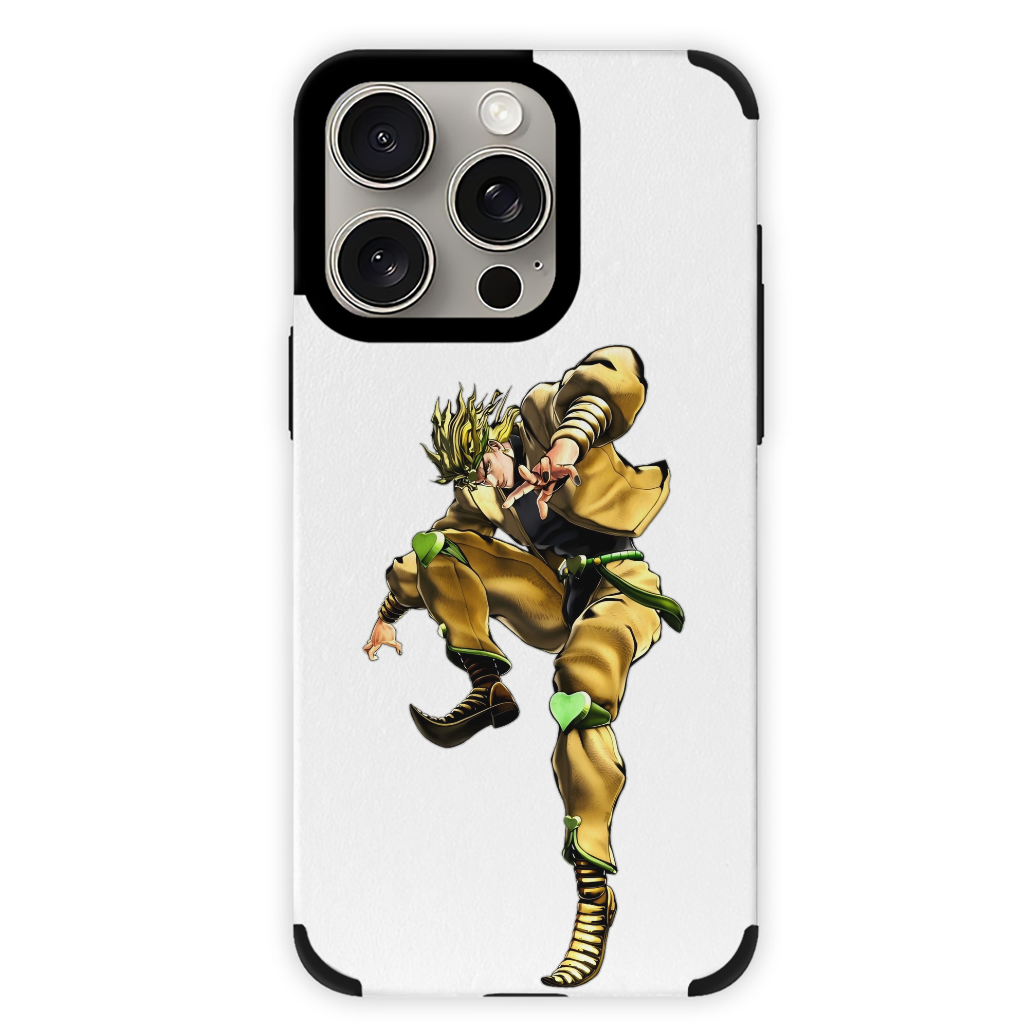 （画像用） ジョジョの奇妙な冒険 ディオ?ブランドー JoJo's Bizarre Adventure Dio Brando 【iPhone15ProMax対応】 PUレザー スマホケース 耐衝撃＆黄変防止