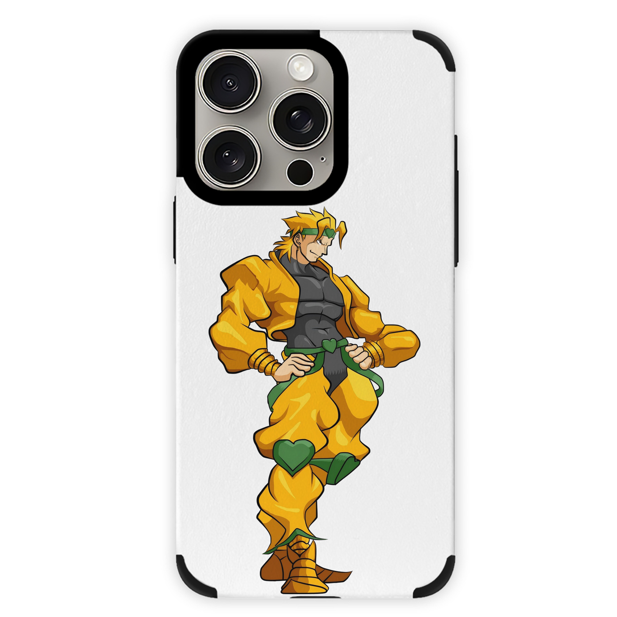 （画像用） ジョジョの奇妙な冒険 ディオ?ブランドー JoJo's Bizarre Adventure Dio Brando 【iPhone15ProMax対応】 PUレザー スマホケース 耐衝撃＆黄変防止