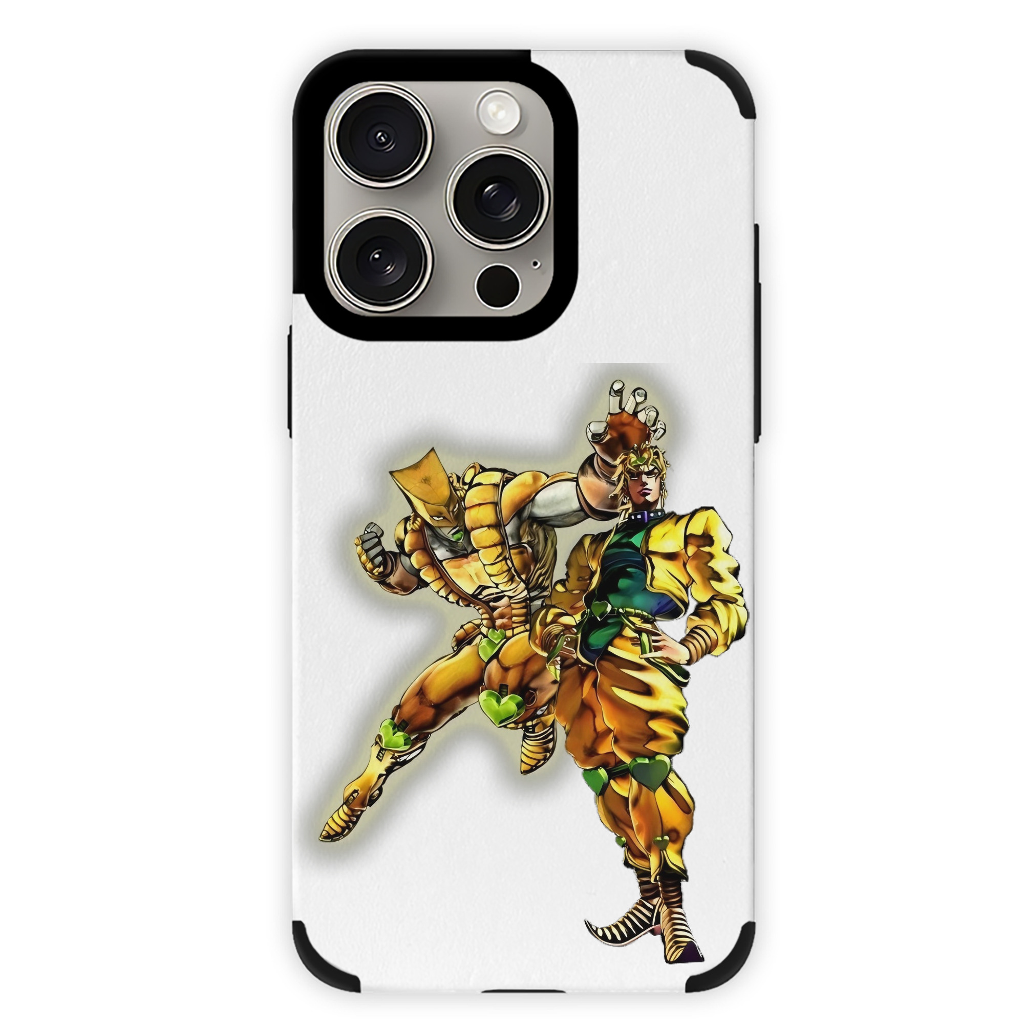 （画像用） ジョジョの奇妙な冒険 ディオ?ブランドー JoJo's Bizarre Adventure Dio Brando 【iPhone15ProMax対応】 PUレザー スマホケース 耐衝撃＆黄変防止