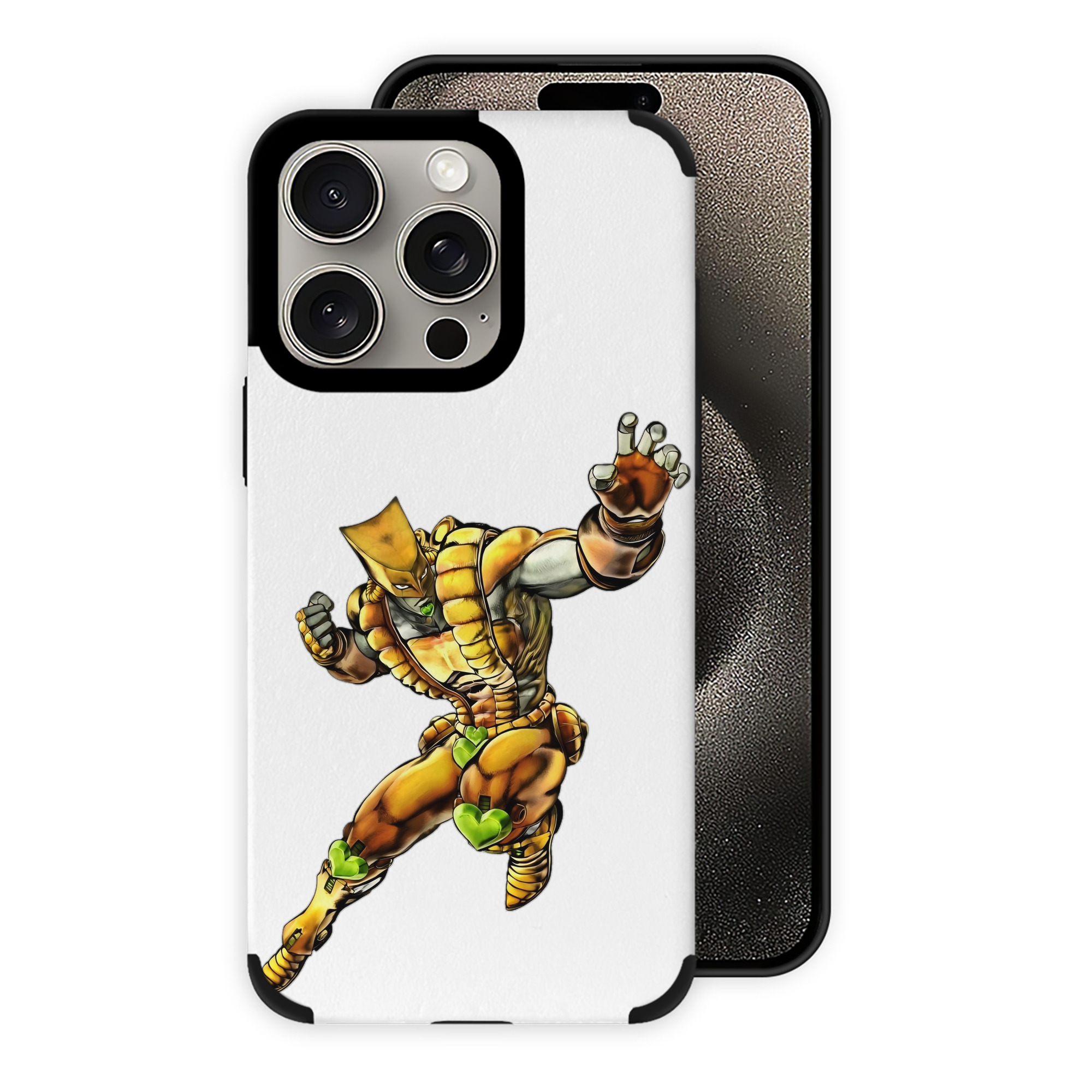 （画像用） ジョジョの奇妙な冒険 ディオ?ブランドー JoJo's Bizarre Adventure Dio Brando 【iPhone15ProMax対応】 PUレザー スマホケース 耐衝撃＆黄変防止