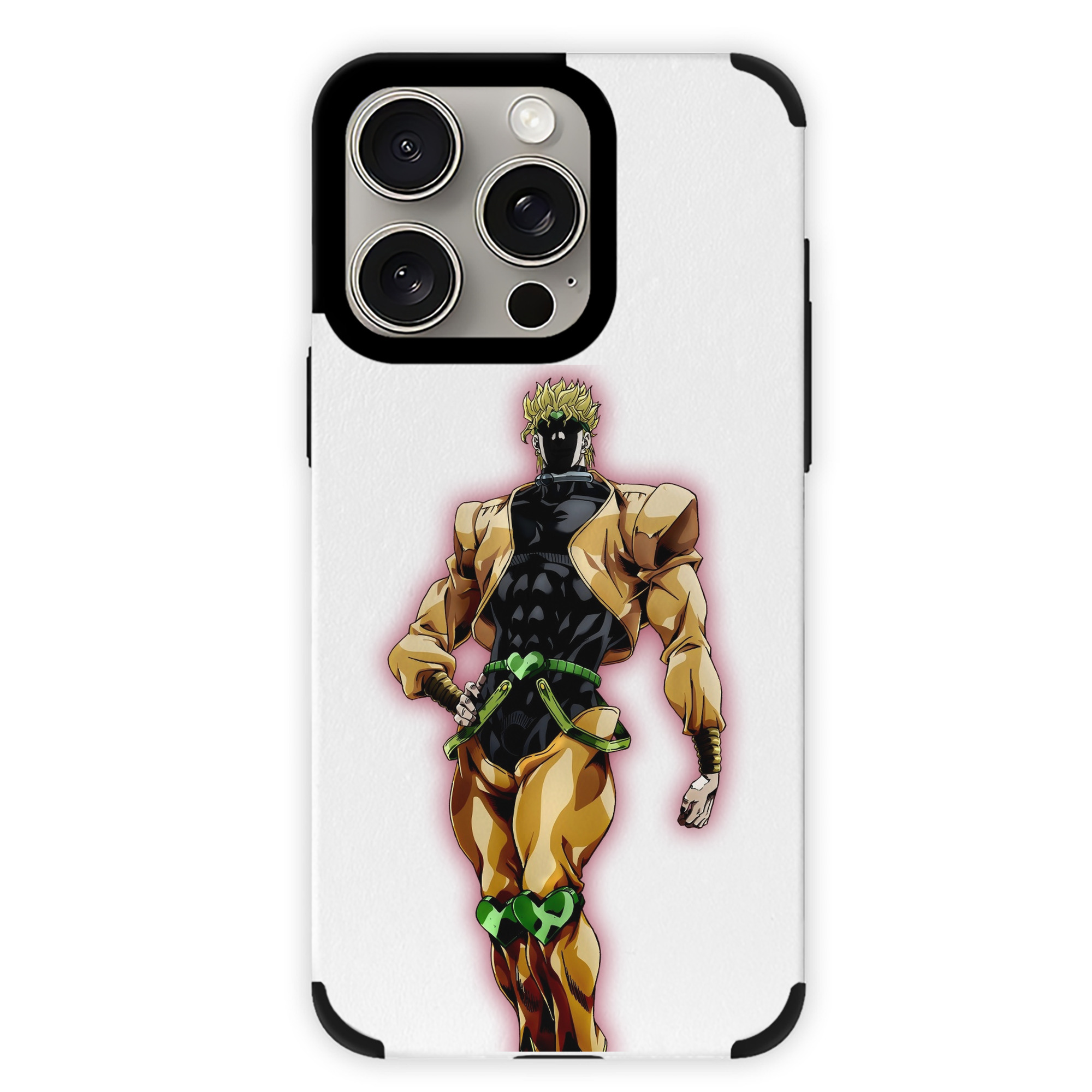 （画像用） ジョジョの奇妙な冒険 ディオ?ブランドー JoJo's Bizarre Adventure Dio Brando 【iPhone15ProMax対応】 PUレザー スマホケース 耐衝撃＆黄変防止