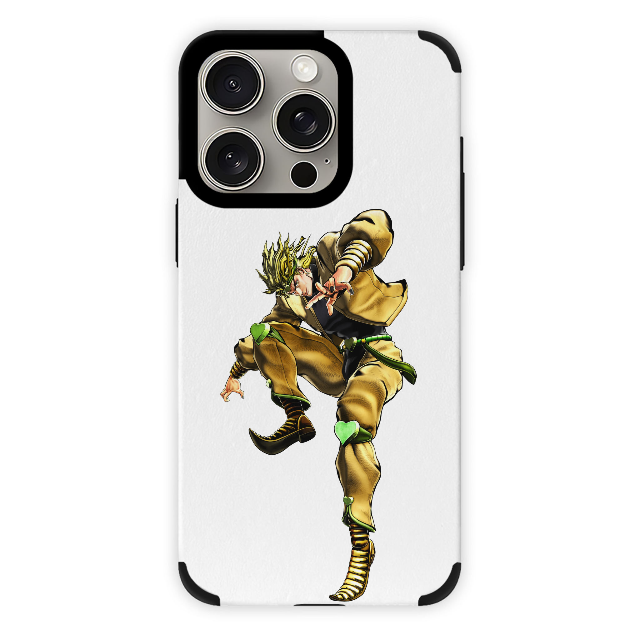 （画像用） ジョジョの奇妙な冒険 ディオ?ブランドー JoJo's Bizarre Adventure Dio Brando 【iPhone15ProMax対応】 PUレザー スマホケース 耐衝撃＆黄変防止