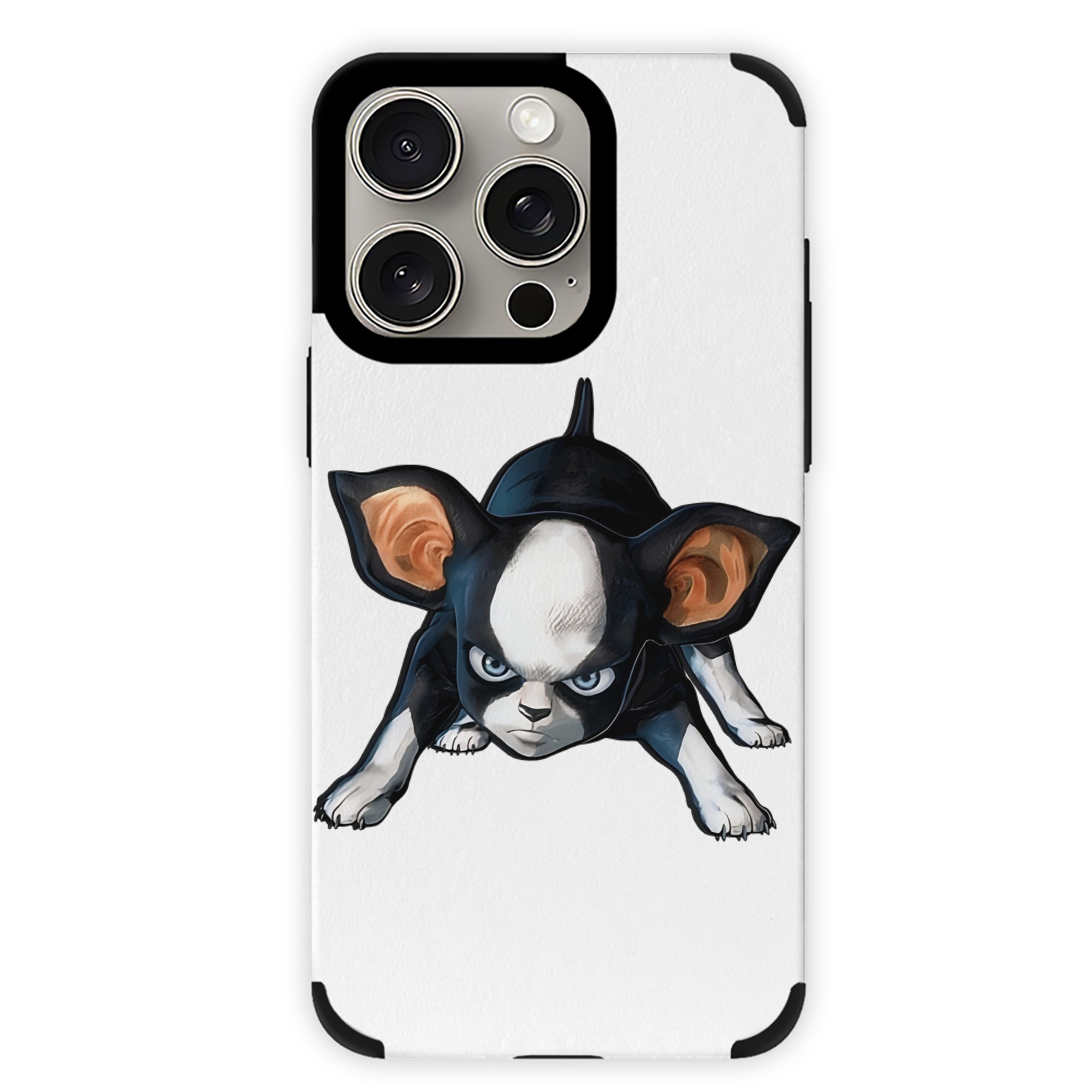 （画像用） ジョジョの奇妙な冒険 イギー JoJo's Bizarre Adventure Iggy 【iPhone15ProMax対応】 PUレザー スマホケース 耐衝撃＆黄変防止