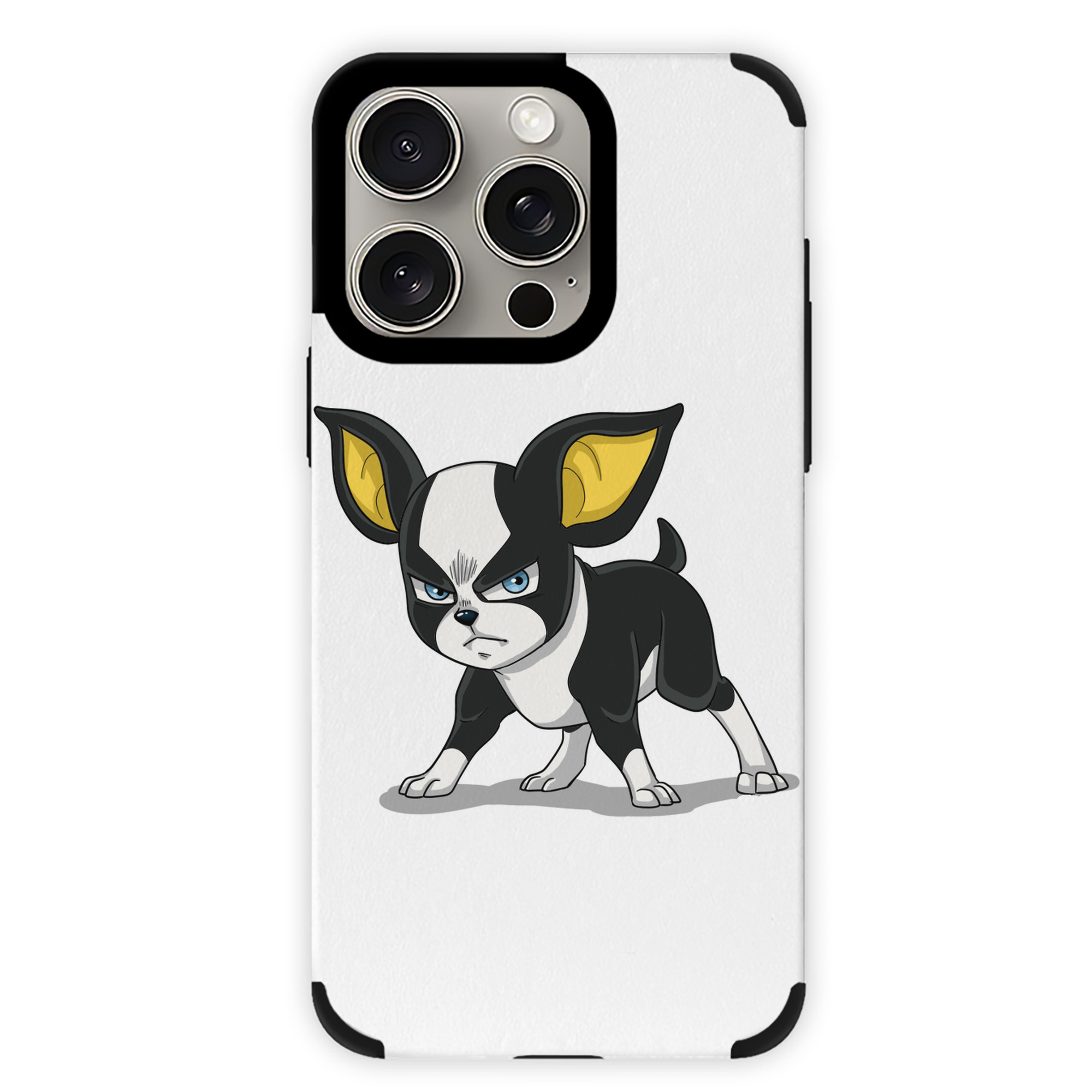 （画像用） ジョジョの奇妙な冒険 イギー JoJo's Bizarre Adventure Iggy 【iPhone15ProMax対応】 PUレザー スマホケース 耐衝撃＆黄変防止