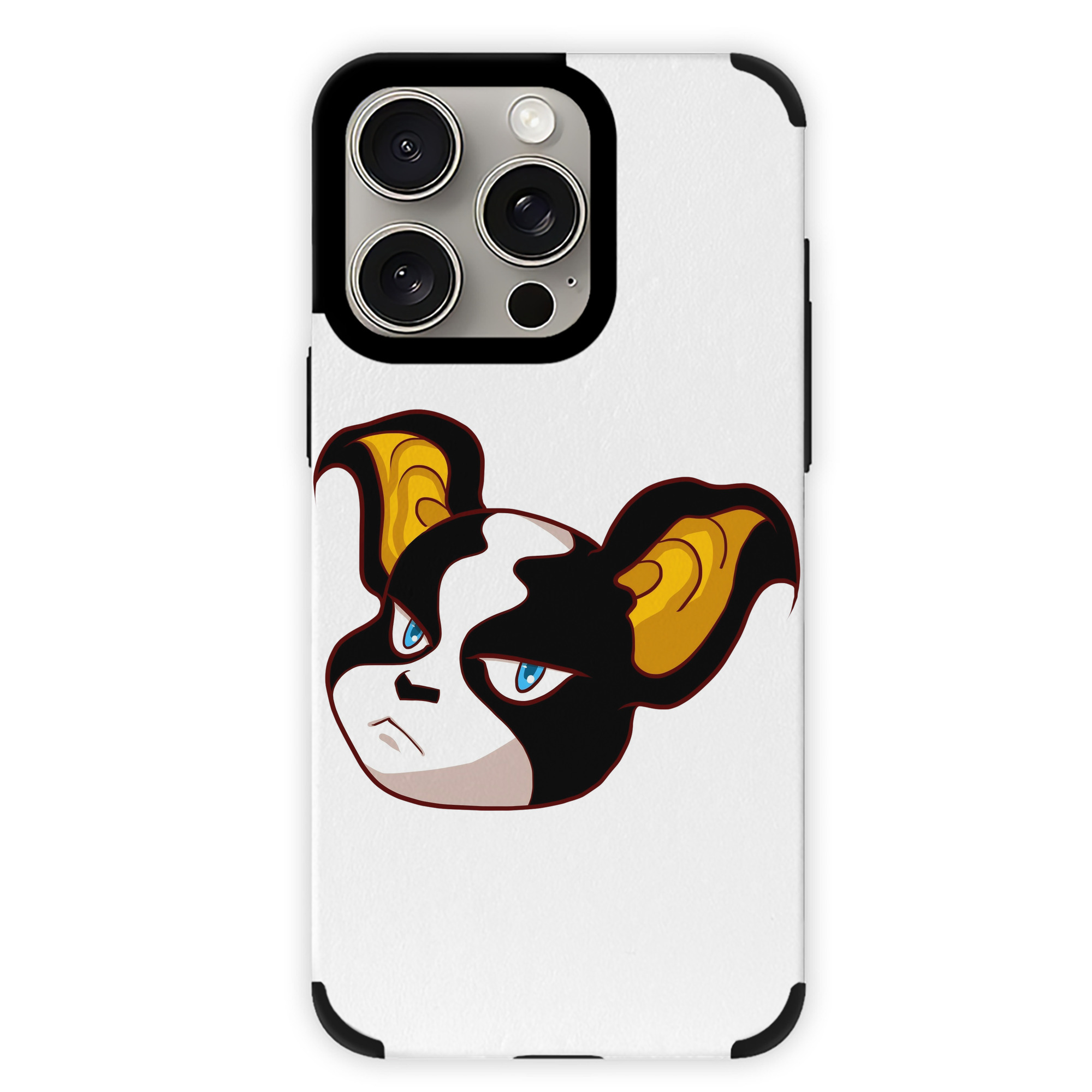 （画像用） ジョジョの奇妙な冒険 イギー JoJo's Bizarre Adventure Iggy 【iPhone15ProMax対応】 PUレザー スマホケース 耐衝撃＆黄変防止
