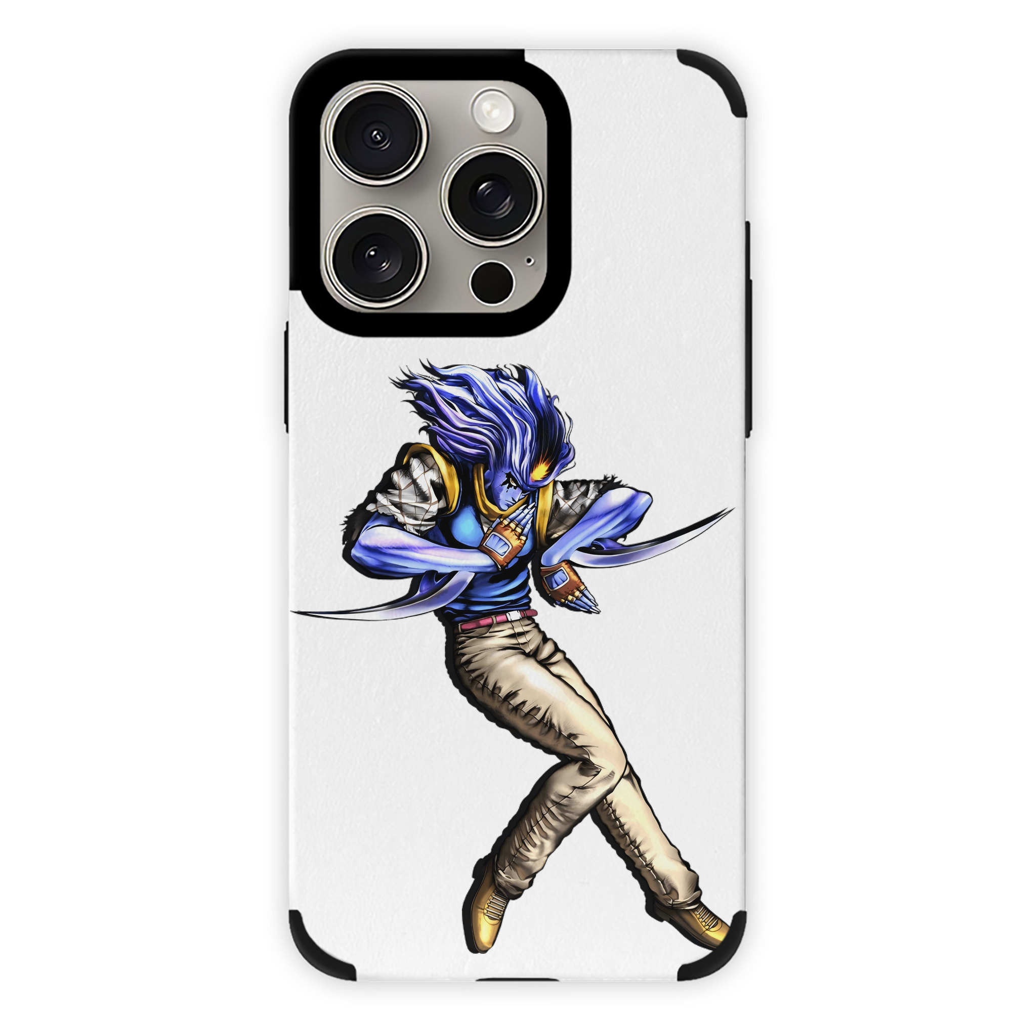 （画像用） ジョジョの奇妙な冒険 JoJo's Bizarre Adventure 【iPhone15ProMax対応】 PUレザー スマホケース 耐衝撃＆黄変防止